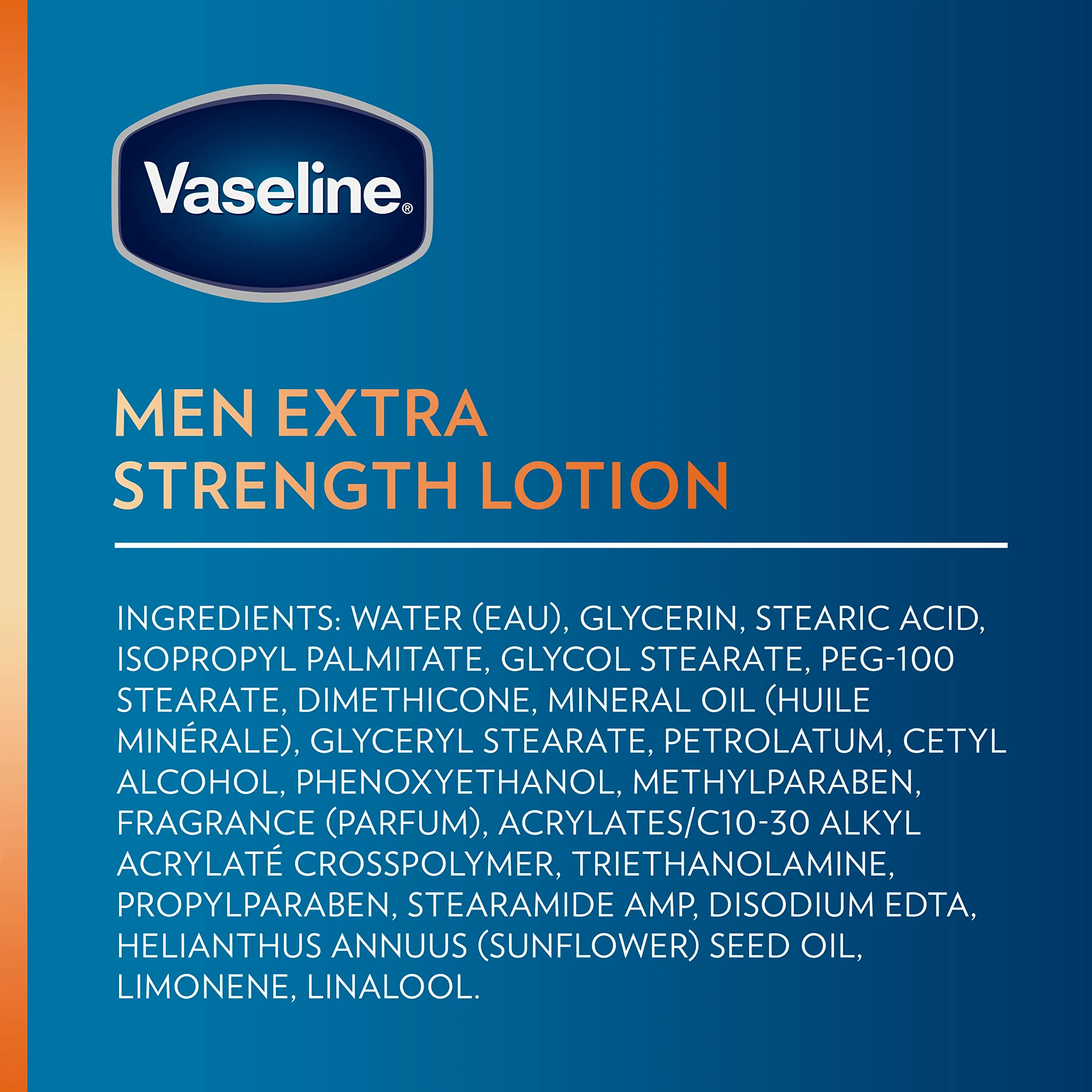 Vaseline Lotion for Men Extra Strength 3-in-1 for Face, Hands & Body + Original Lip Therapy for Dry Lips with Petroleum Jelly (3 Piece Set) - Image 2