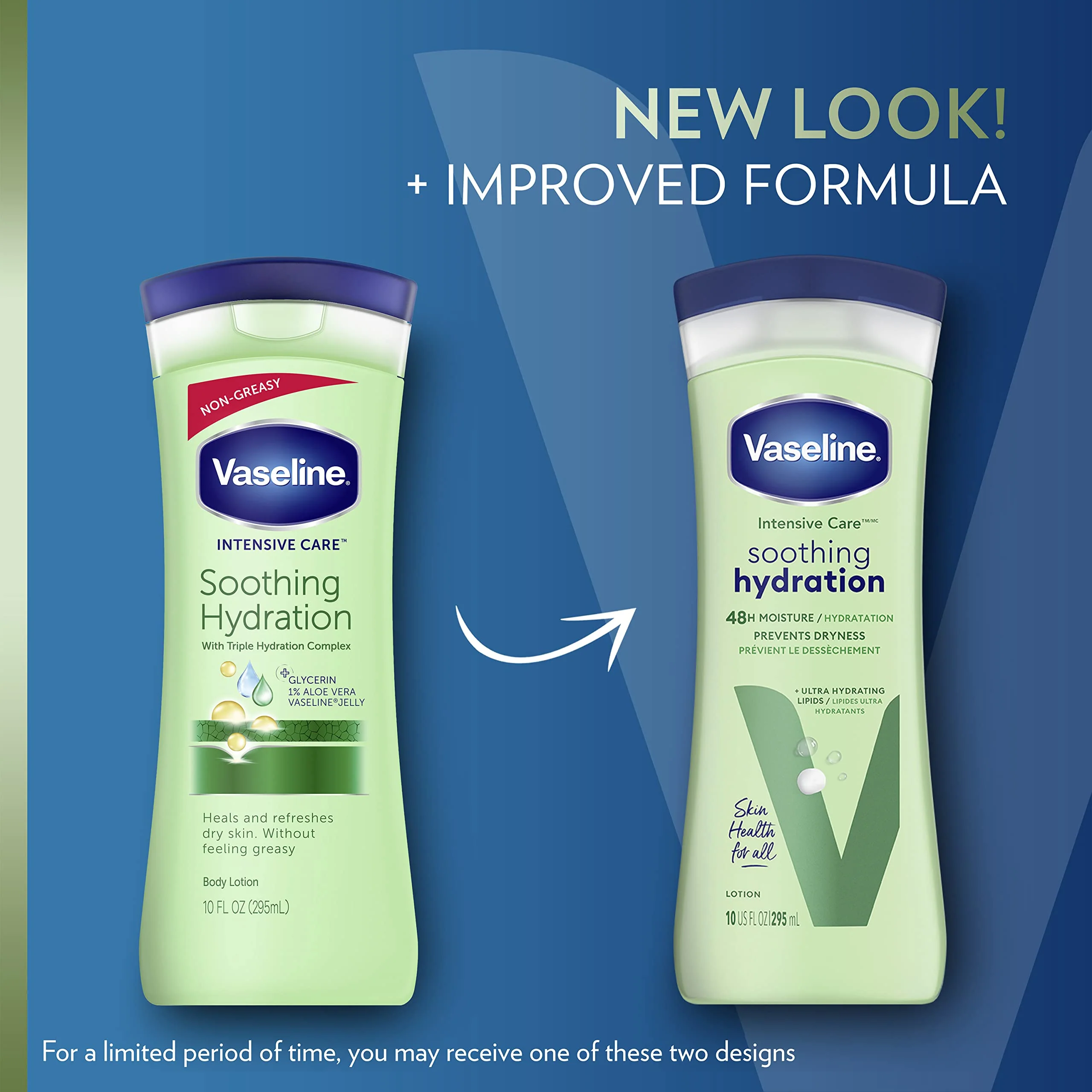 Vaseline Soothing Hydration 6-Pack – Intensive Care Moisturizing Hand and Body Lotion with Aloe, Ultra-Hydrating Lipids, 48 Hours of Moisture, 10 Oz Ea - Image 8
