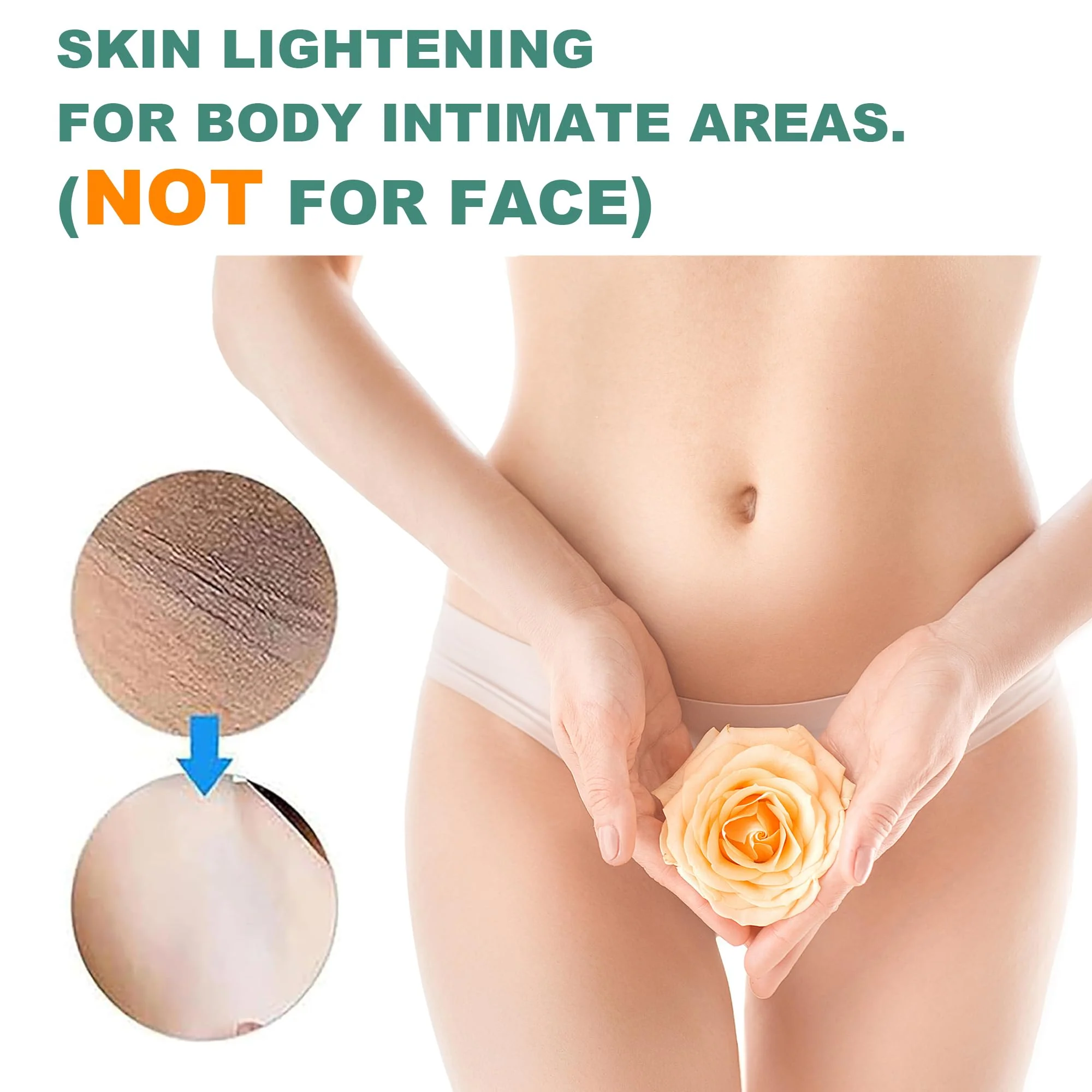 Vcetree Skin Bleaching Cream Skin Lightening for Body Intimate Areas, Private Parts, Underarm, Knees, Elbows, Inner Thigh, Bikini Area, Whitening Cream Dark Spot Remover For Intimate Areas (1FL OZ) - Image 9