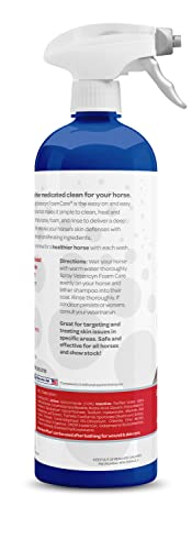 Vetericyn FoamCare Medicated Horse Shampoo | Sprayable Equine Shampoo with Ketoconazole for Healing Relief from Itchy Skin, Fungal Issues, Ring Worm, and More. 32 fl oz. - Image 4