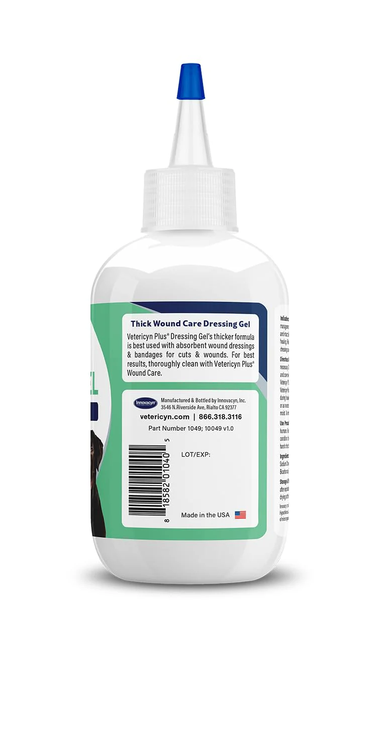 Vetericyn Plus Wound Dressing Gel for Animals| Thick Barrier Wound Care for Cats, Dogs, Horses, and Small Animals, Works on Wounds and Skin Irritations. 3 Ounces - Image 2