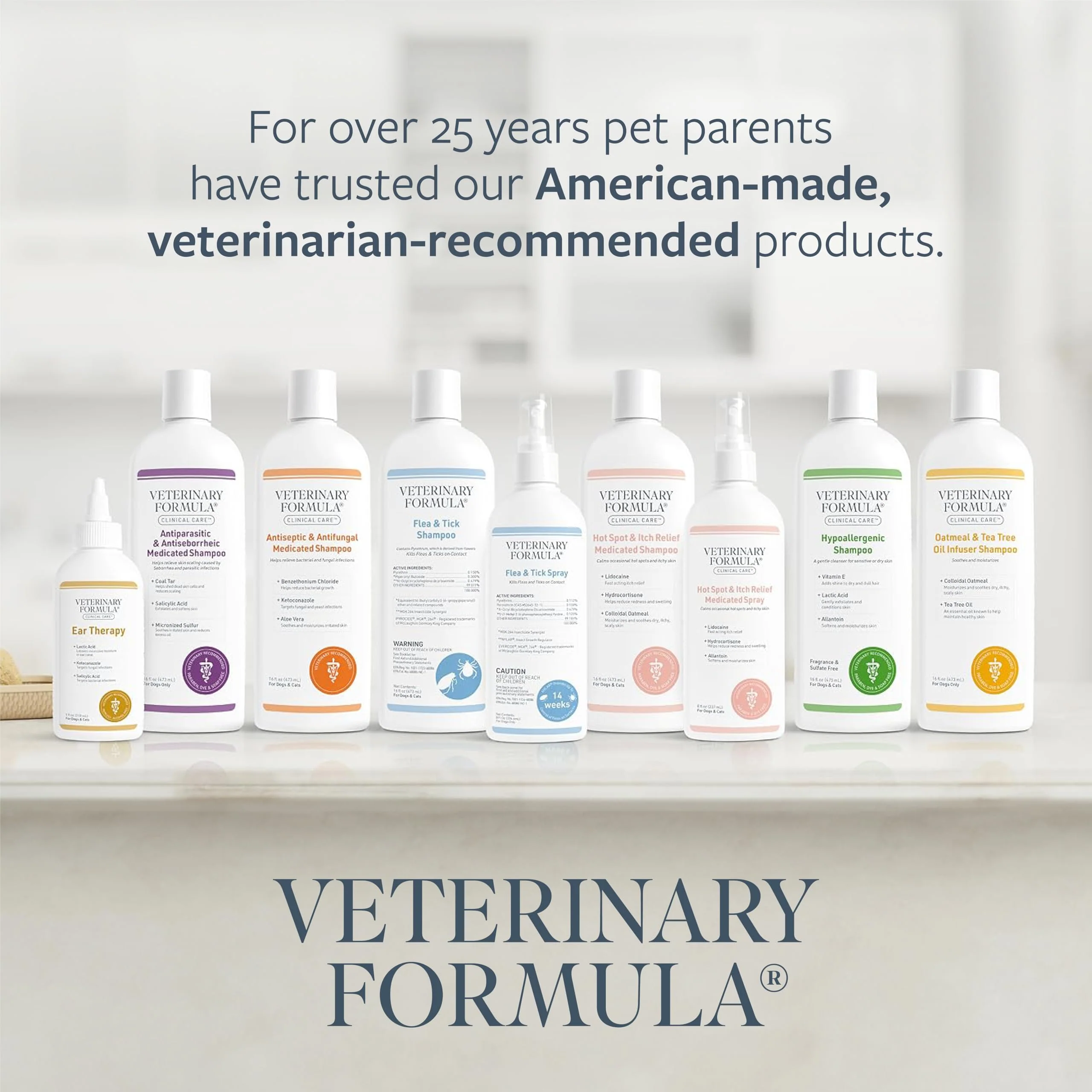 Veterinary Formula Clinical Care Hot Spot & Itch Relief Medicated Shampoo for Dogs and Cats 16oz – Helps Alleviate Sensitive Skin, Scratching, and Licking of Coat - Image 3