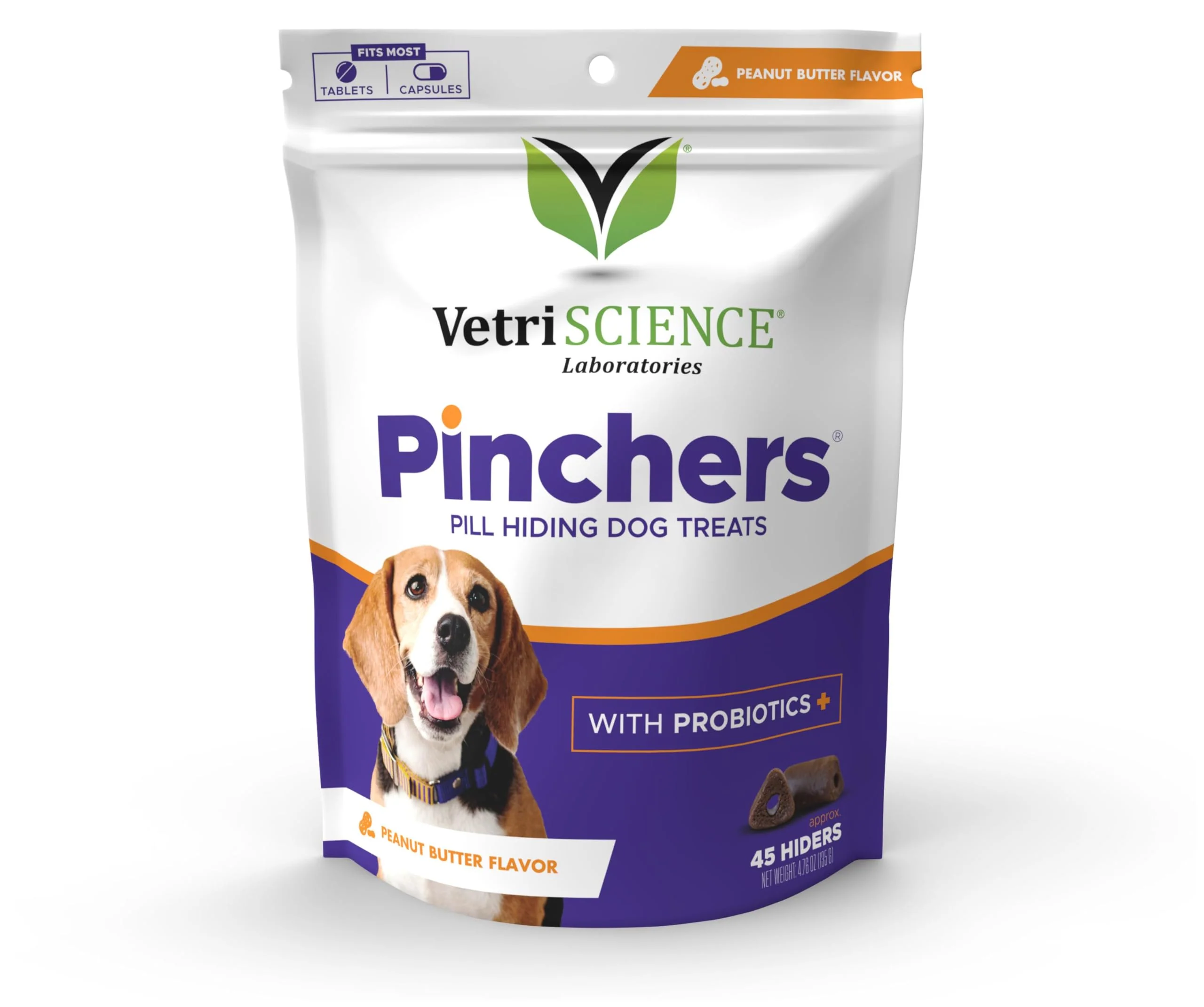 VETRISCIENCE Extra Large Pinchers Pill Hiders Chews, Non-Greasy Pill Wrap with Probiotics for Dogs, Disguise Pills, Capsules and Tablets, Soft and Chewy, Gut and Immune Health, Peanut Butter, 2 Pack - Image 7