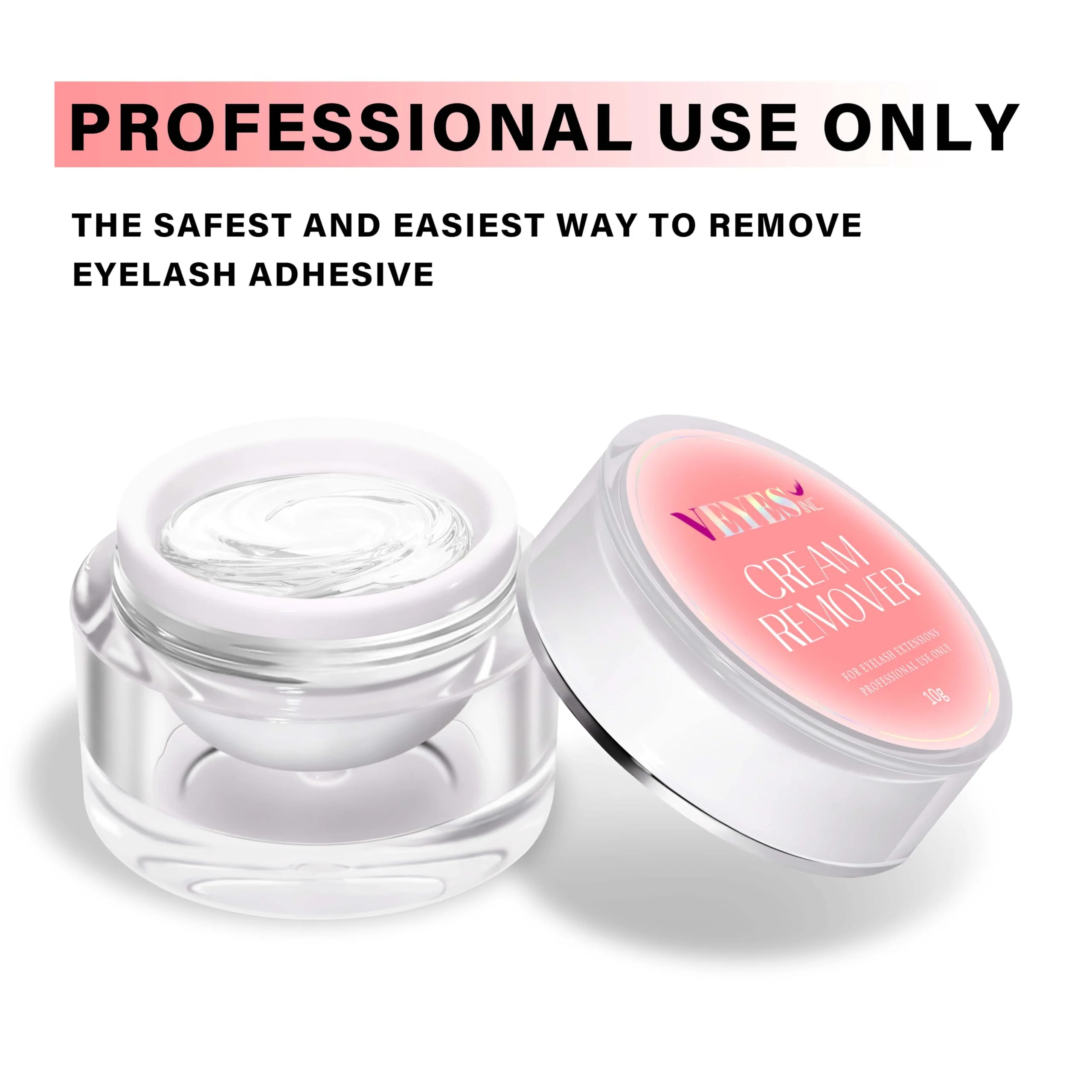 VEYES INC Cream Lash Remover for Lash Extensions 10g Low Irritation Eyelash Glue Remover Lash Tech Supplies for Professional or Salon Use Peach - Image 6