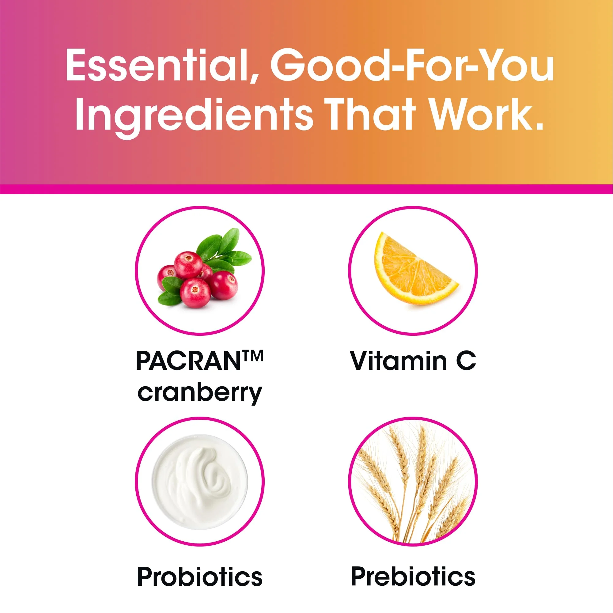 vH Essentials Probiotics for Women with Prebiotics, Cranberry & Vitamin C - 60 Capsules (30 Day Supply) - Women's Probiotics Support Gut Balance, Feminine Health & Urinary Tract Health for Women - Image 7