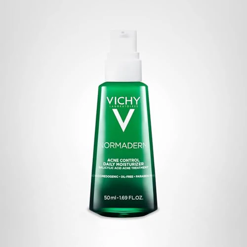 VICHY Normaderm Acne Control Daily Moisturizer, Oil Free Acne Moisturizer For Face, Max Strength 2% Salicylic Acid + Hyaluronic Acid + Vitamin C, Targets Blackheads, Blemishes & Enlarged Pores - Image 2