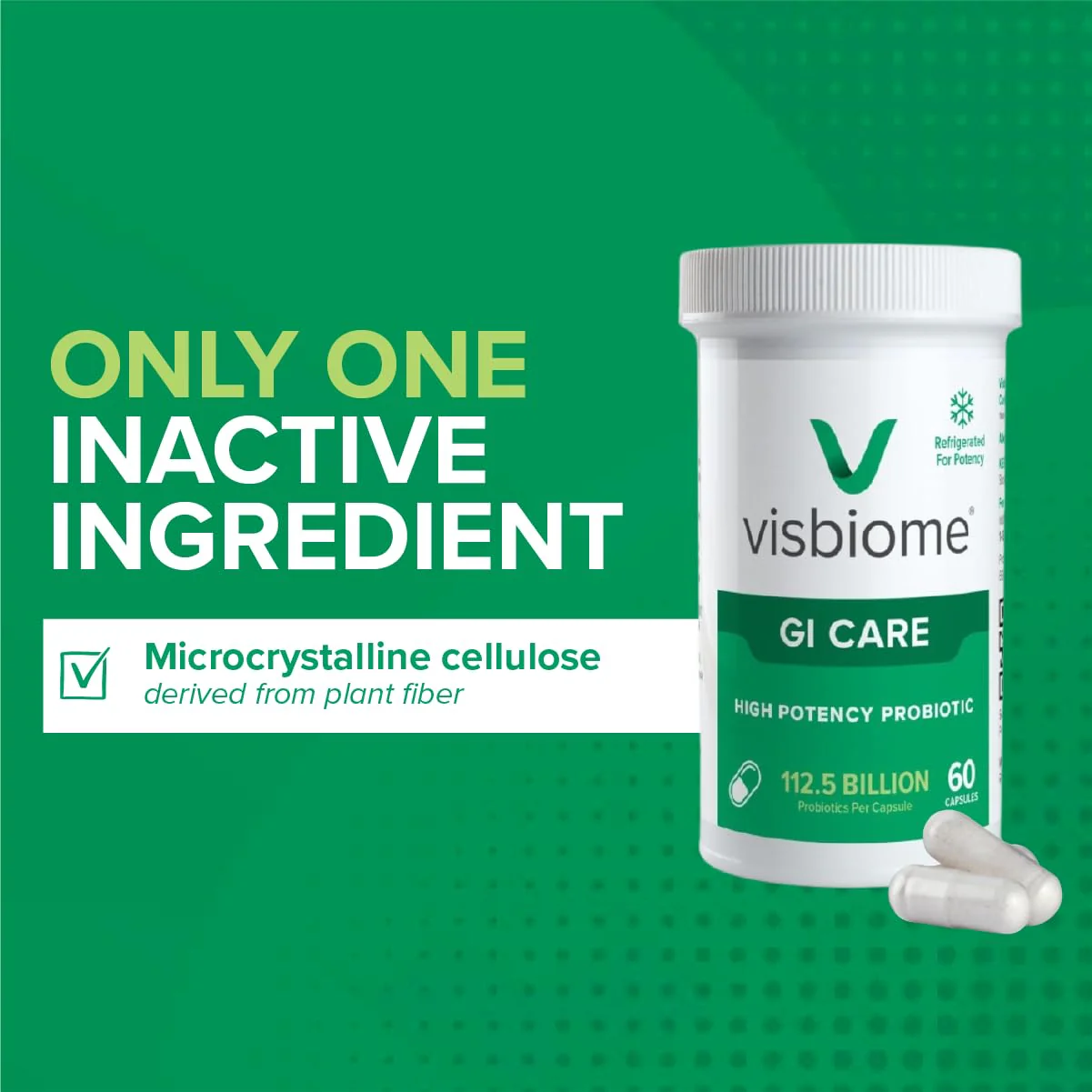 Visbiome® GI Care - High Potency Probiotic - 112.5 Billion CFU Live Probiotics, Original De Simone Formulation, Made in USA, 60 Capsules. - Image 5