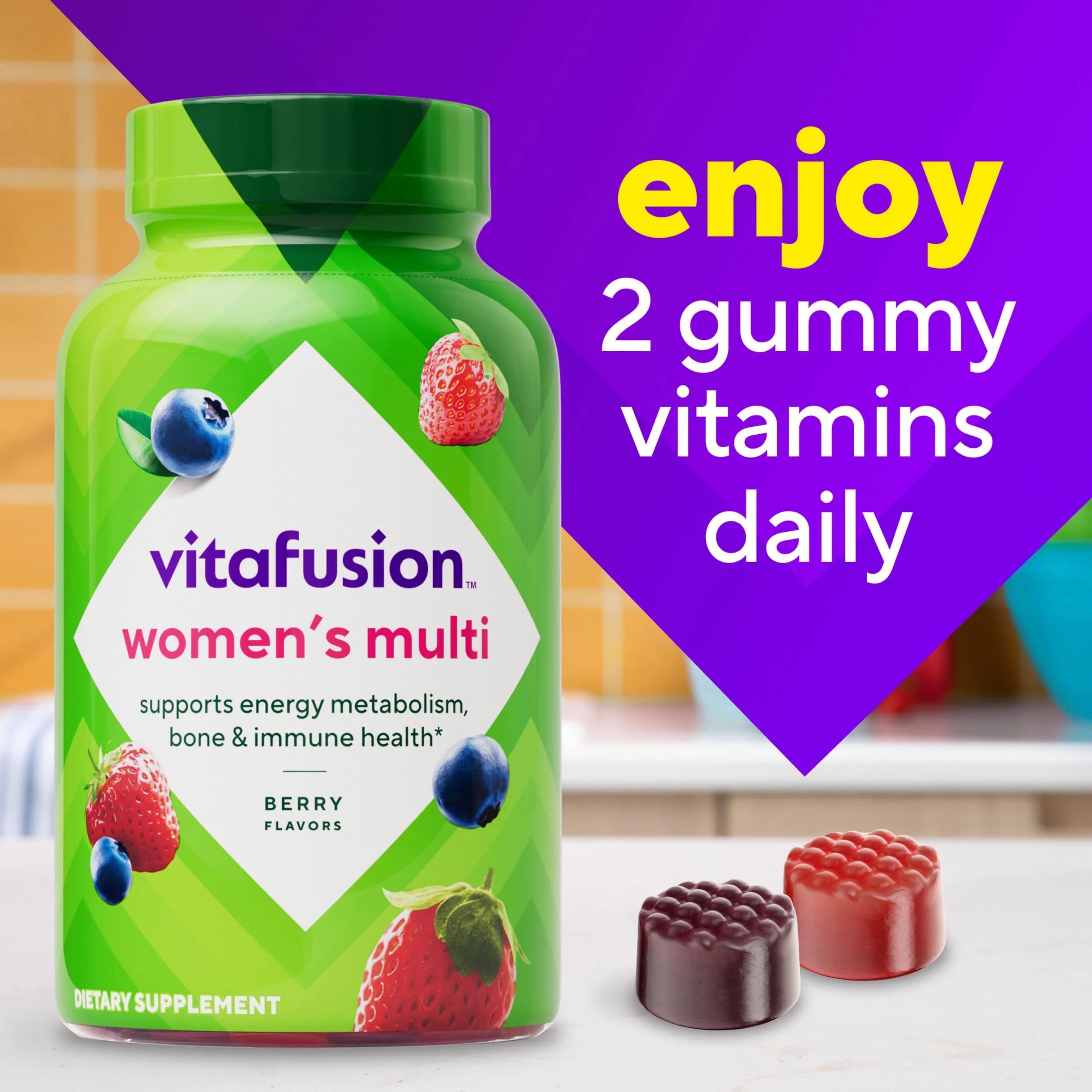 Vitafusion Adult Gummy Vitamins for Women, 120 Count - Image 2