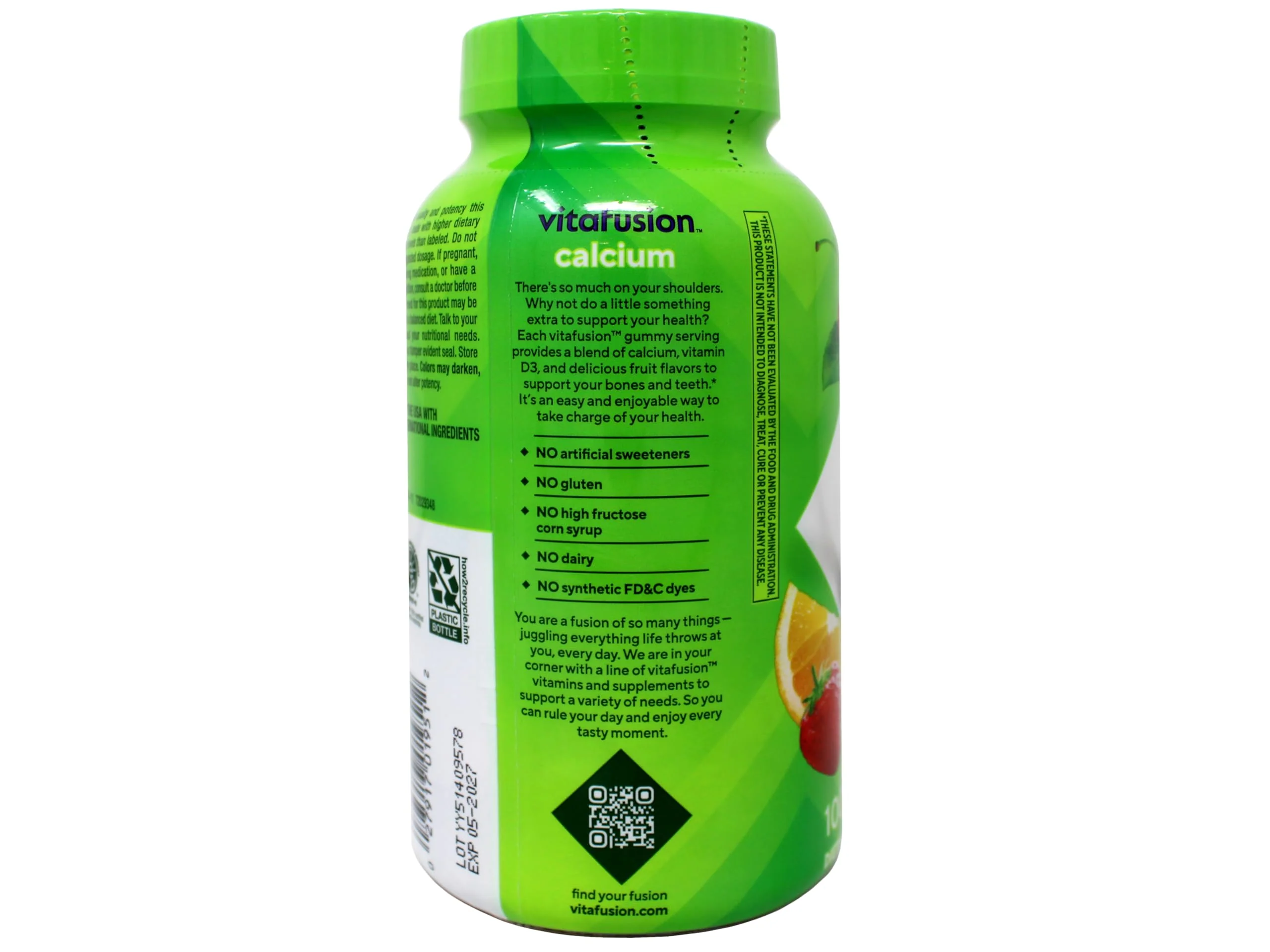 Vitafusion Calcium, Gummy JKHyWW Vitamins for Adults, 500 mg, 100 Count (Pack of 2) - Image 6