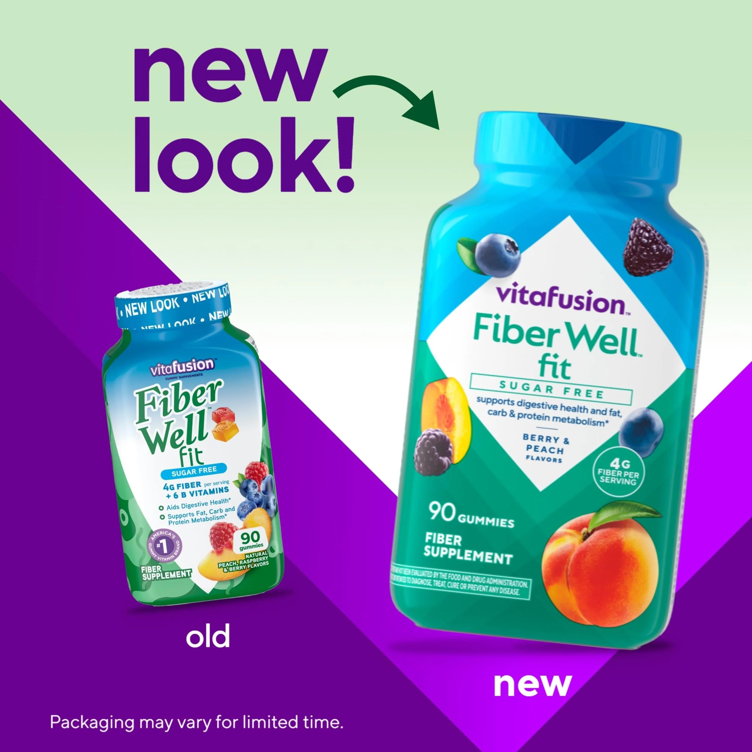 Vitafusion Fiber Well Fit Gummies Supplement, 90 Count (Packaging May Vary) - Image 10