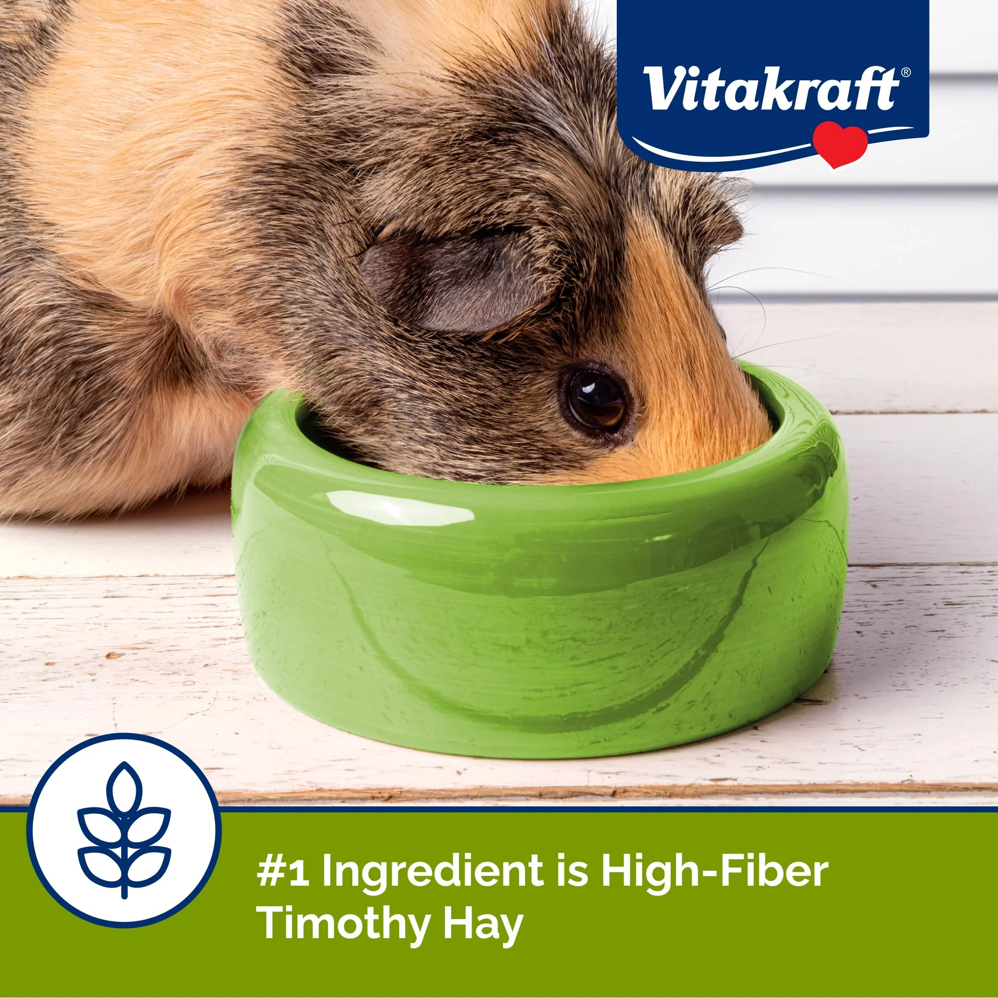 Vitakraft Vita Smart Guinea Pig Food - Complete Nutrition - Premium Fortified Blend with Timothy Hay for Guinea Pigs, 8 Pound (Pack of 1) - Image 7