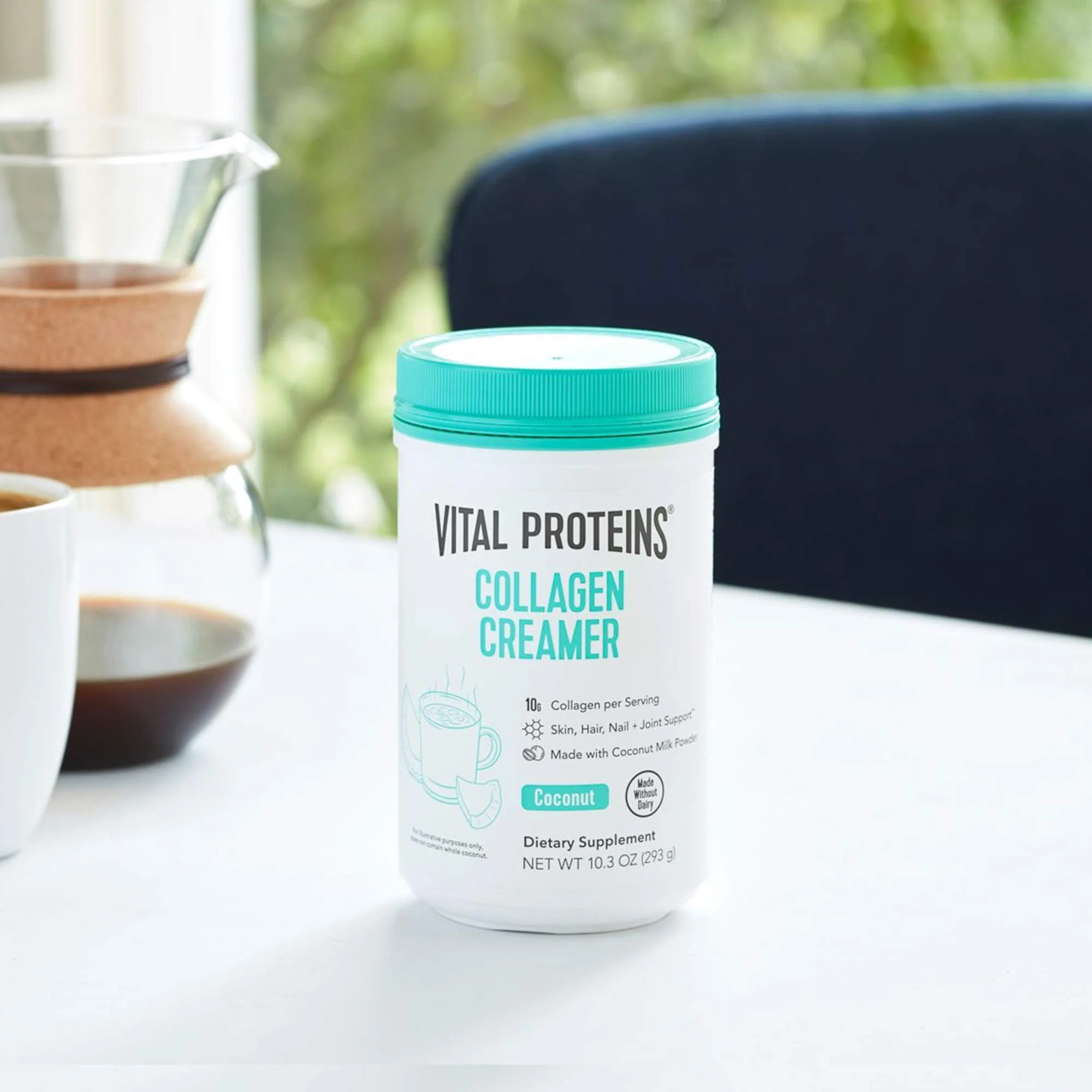 Vital Proteins Collagen Coffee Creamer, Non Dairy & Low Sugar Powder with Collagen Peptides Supplement - Supporting Healthy Hair, Skin, Nails with Energy-Boosting MCTs - Coconut 10.3oz - Image 3