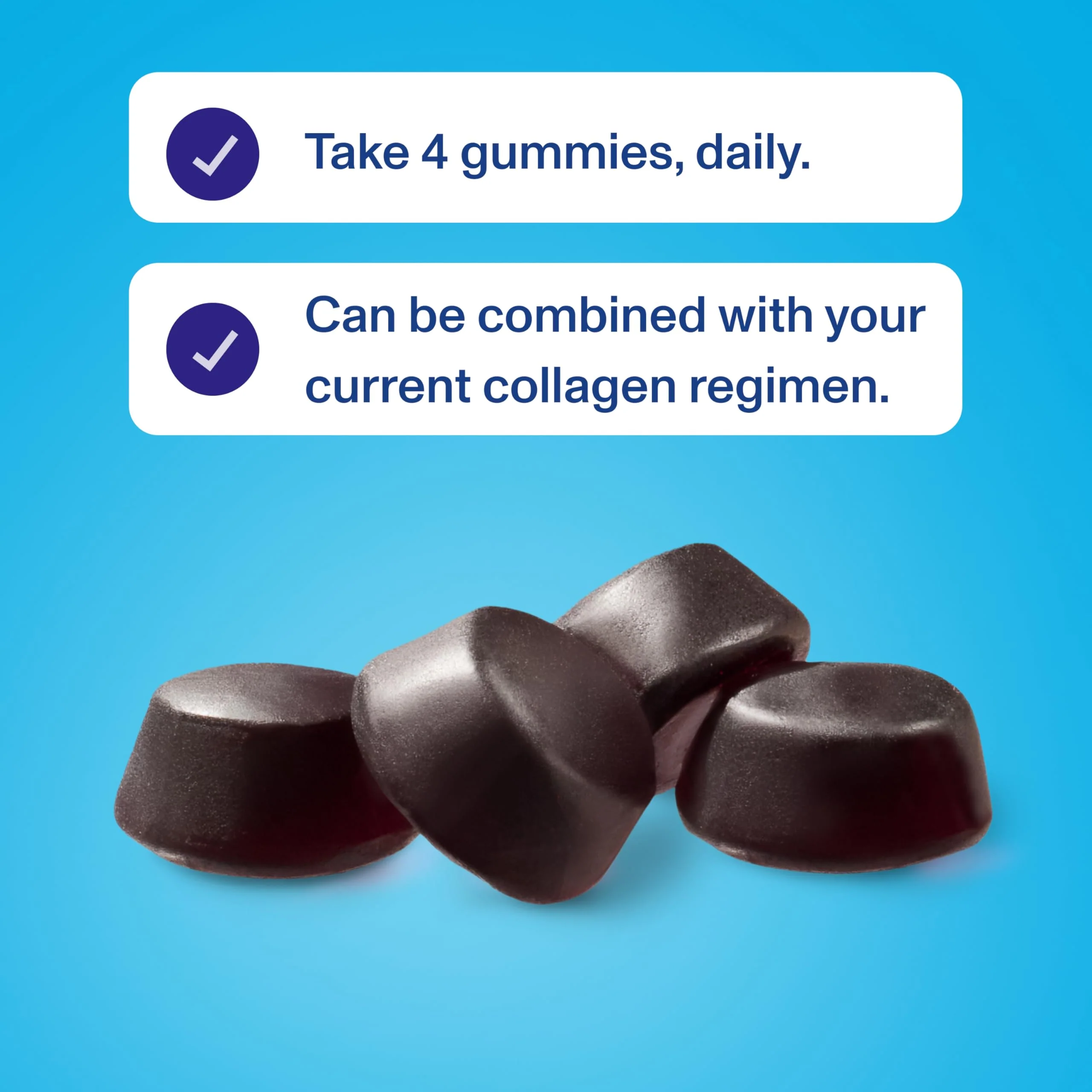 Vital Proteins Collagen Gummies, 2.5g of Clinically-Tested Collagen for Hair, Skin, Nails & Wrinkles, 120 ct Bottle, Pack of 2, Grape Flavor - Image 5
