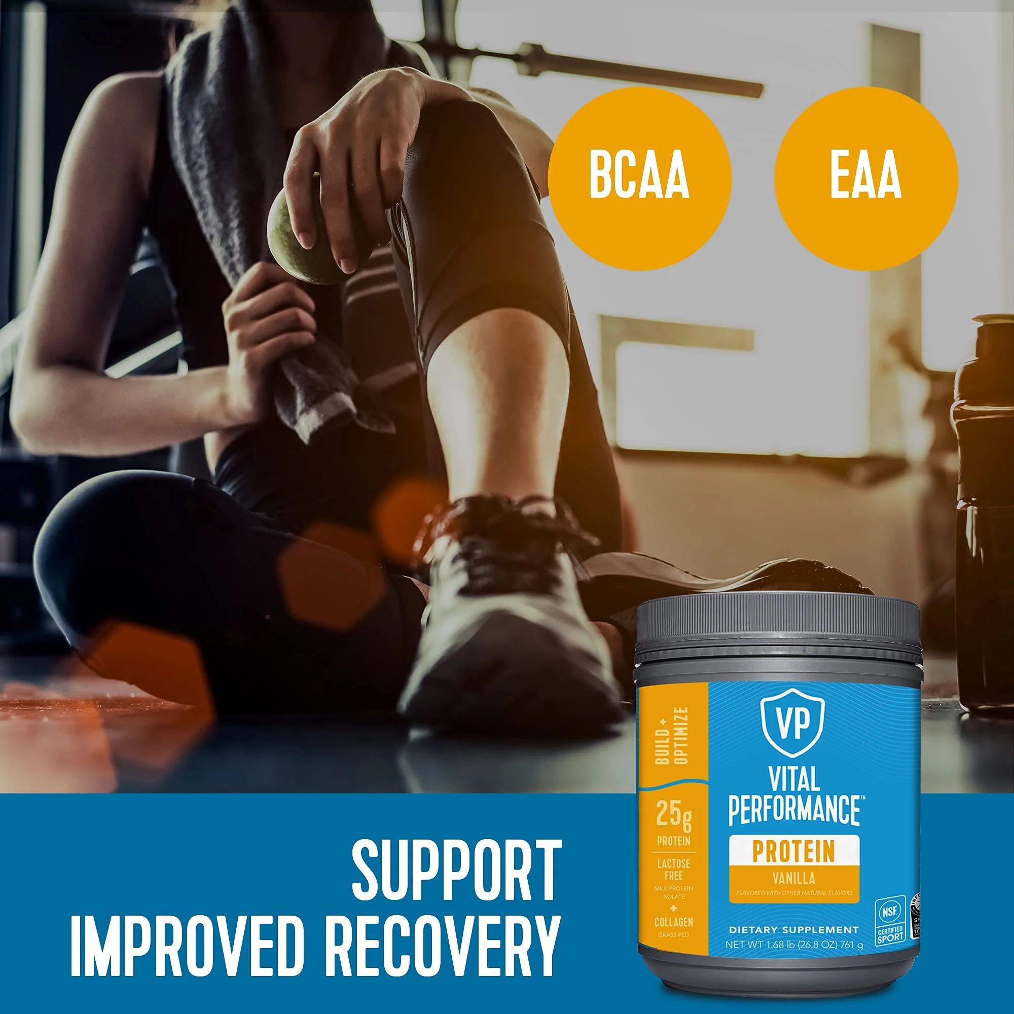 Vital Proteins Collagen Peptides Powder - Vanilla, Protein Powder Blend, Lactose-Free, Made Without Gluten, 1.68lb - Image 2