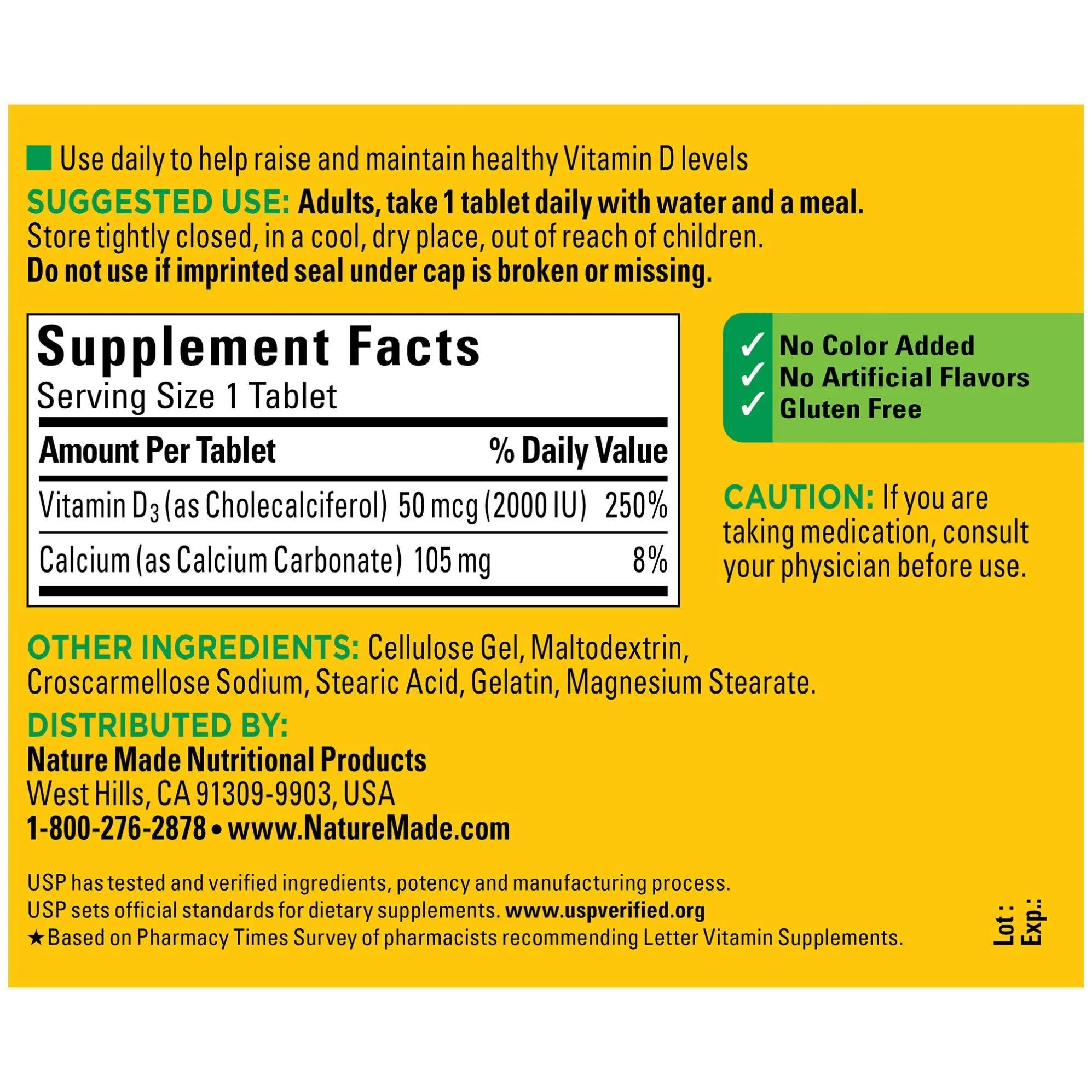 Vitamin D3, 220 Tablets, Vitamin D 2000 IU (50 mcg) Helps Support Immune Health, Strong Bones and Teeth, & Muscle Function, 250% of Daily Value for Vitamin D in One Daily Tablet - Image 11