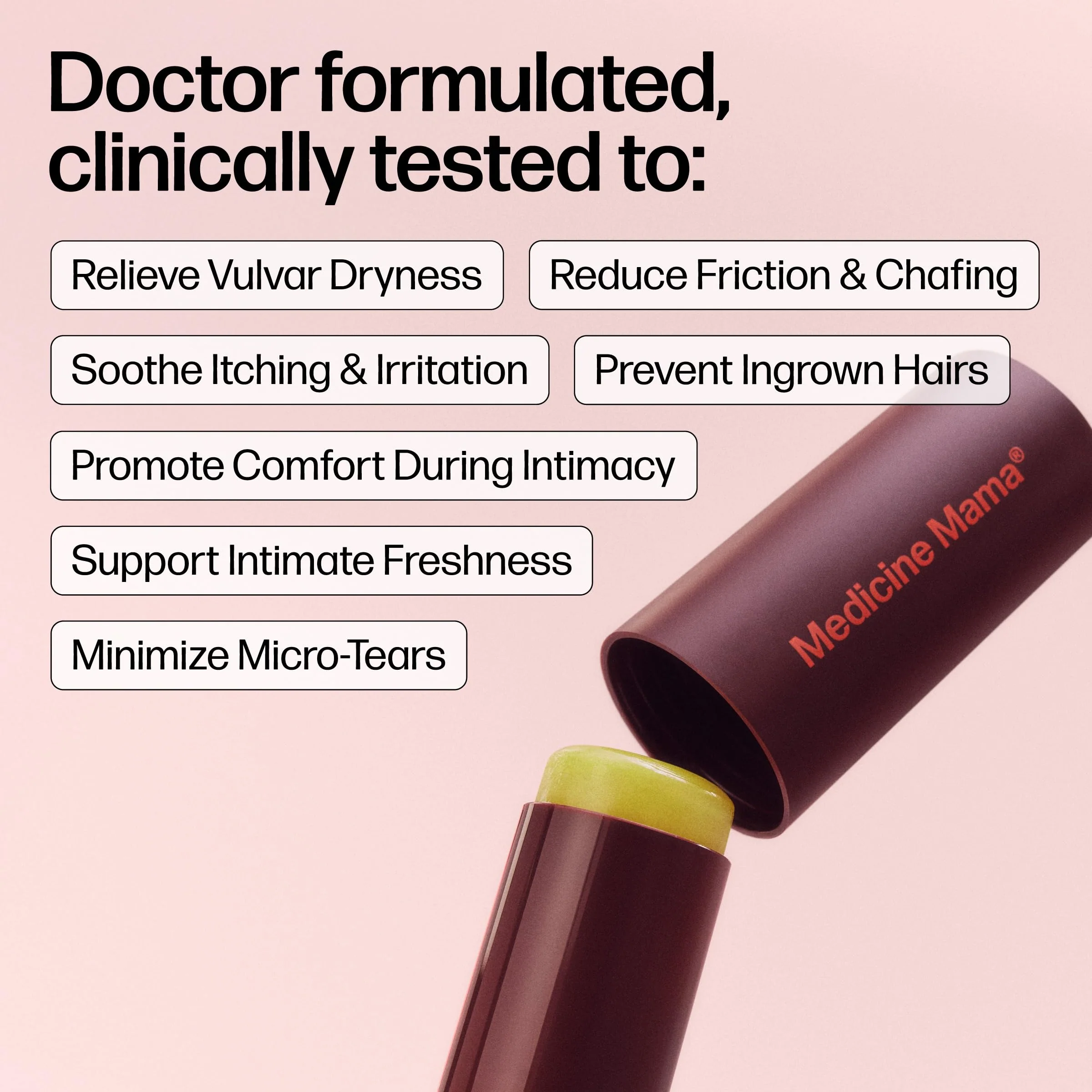 VMAGIC by Medicine Mama Lips Stick – Travel Size Organic Vulva Balm – Relieves Feminine Dryness, Itching, Burning, Redness, Irritation – Hormone Free – 15 ml - Image 8