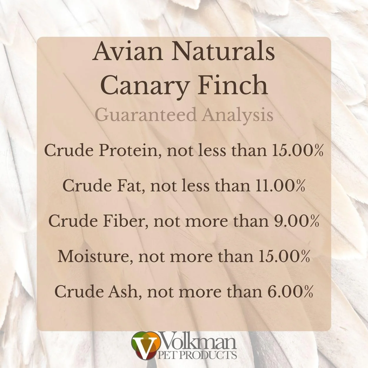 Volkman Avian Naturals Canary Finch 4lb - Image 2