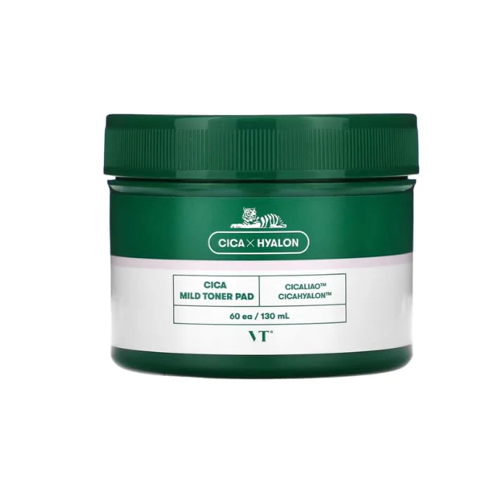 VT COSMETICS CICA Mild Toner Pad (60 Pads) - Exfoliating, Hydrating, Soothing, pH Balancing With BHA, Centella Asiatica Extract, Hyaluronic Acids for Daily Facial Use - Image 7