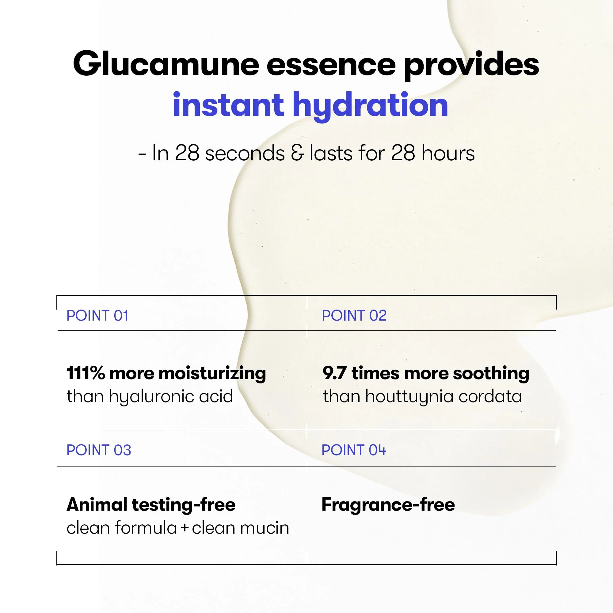 VT COSMETICS Glucamune Essence, Hydrating Vegan Serum for Face, For Dry & Sensitive Skin, Hypoallergenic, Fragrance-Free, Beta-Glucan, Glucosamine,Korean Skincare (3.38 fl. oz.) - Image 6