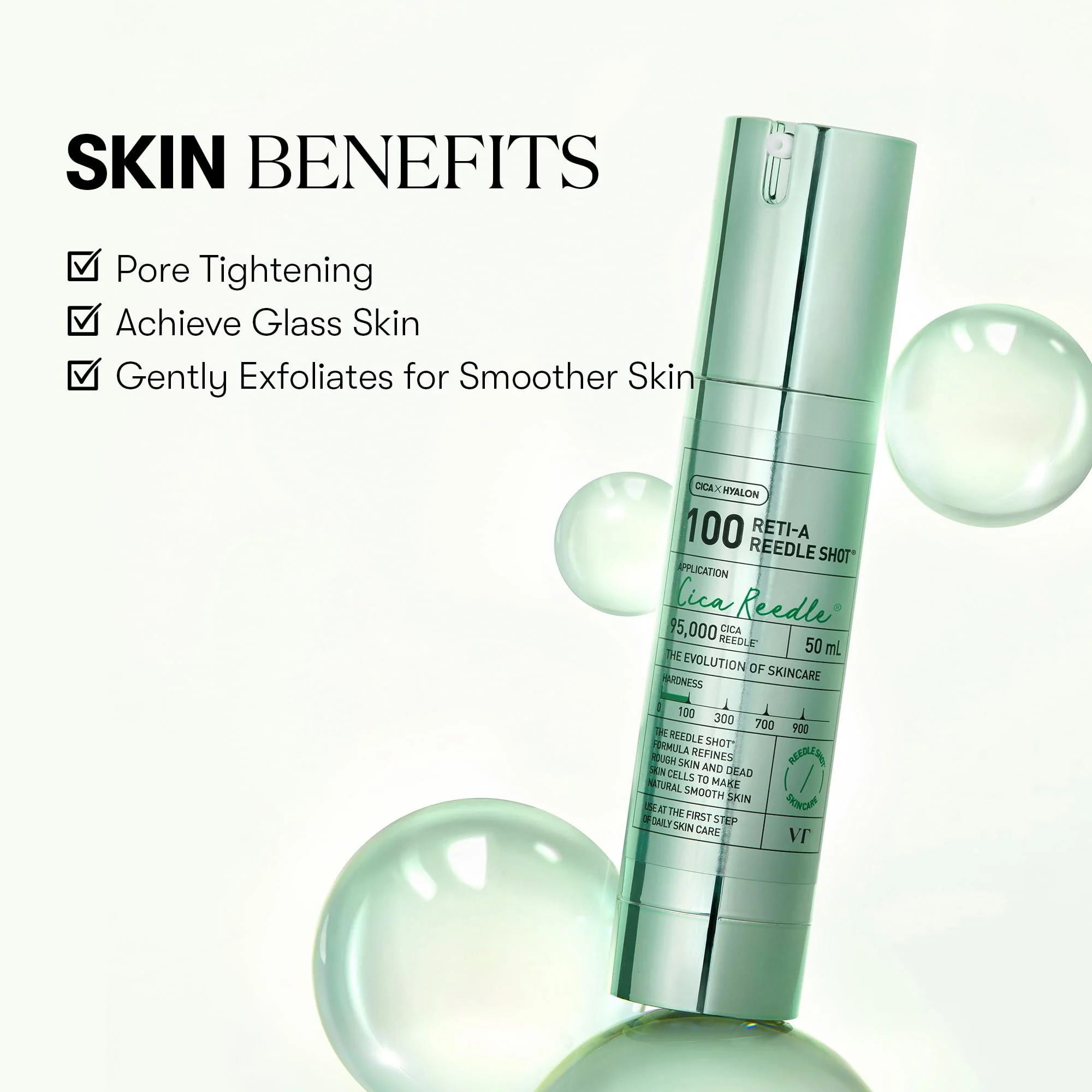 VT COSMETICS Reti-A Reedle Shot 100 Serum with Retinol (Vitamin A) & Repairing Exosome Microneedling Formula, Korean Skin Booster, 1.69 fl oz(50ml) - Image 6