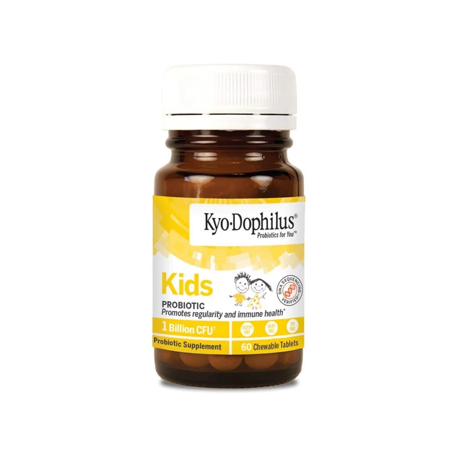 Wakunaga Kyo-Dophilus Kids Probiotic, Promotes Regularity and Immune Health*, 60 Tablets - Image 4