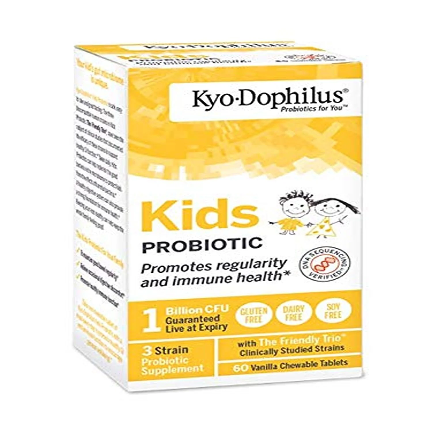 Wakunaga Kyo-Dophilus Kids Probiotic, Promotes Regularity and Immune Health*, 60 Tablets - Image 5