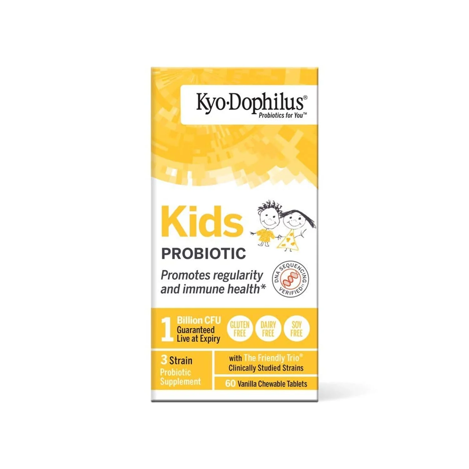 Wakunaga Kyo-Dophilus Kids Probiotic, Promotes Regularity and Immune Health*, 60 Tablets - Image 6