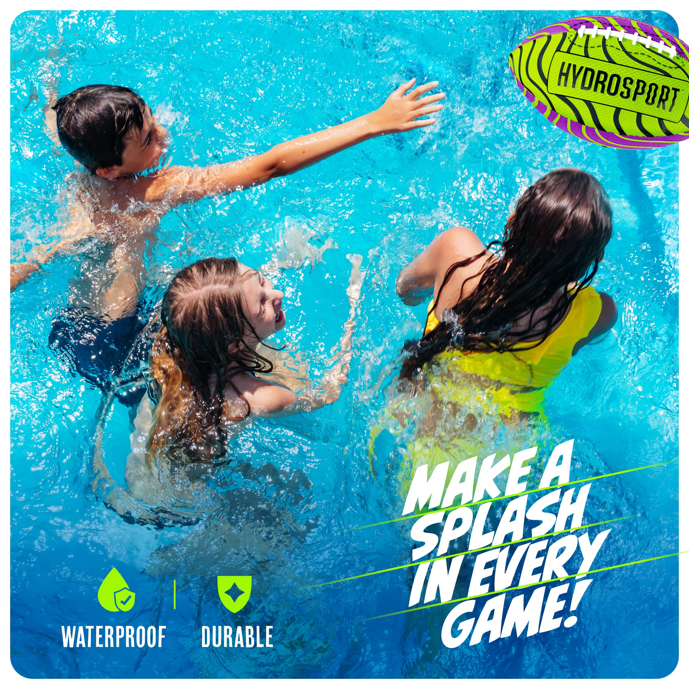 Water Football for Pool, Beach, Lake - Waterproof Pools Toys for Kids Ages 8-12 - Boys Gift - Swimming Balls Sports - Family Games - Teens Boys & Adults Fun - Outdoor Accessories - Birthday Gifts - Image 6