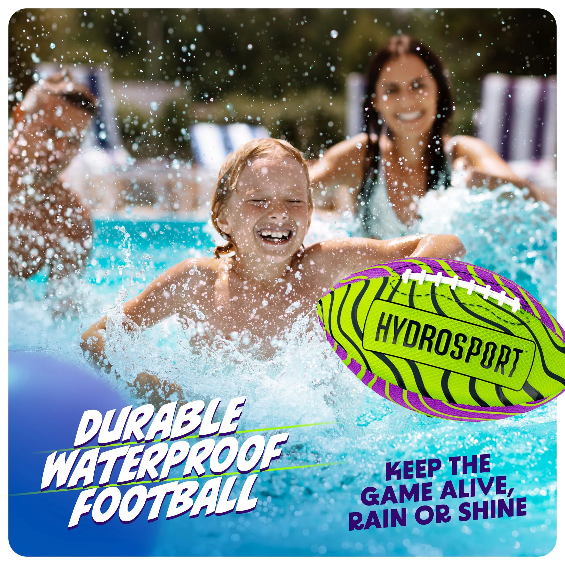 Water Football for Pool, Beach, Lake - Waterproof Pools Toys for Kids Ages 8-12 - Boys Gift - Swimming Balls Sports - Family Games - Teens Boys & Adults Fun - Outdoor Accessories - Birthday Gifts - Image 8