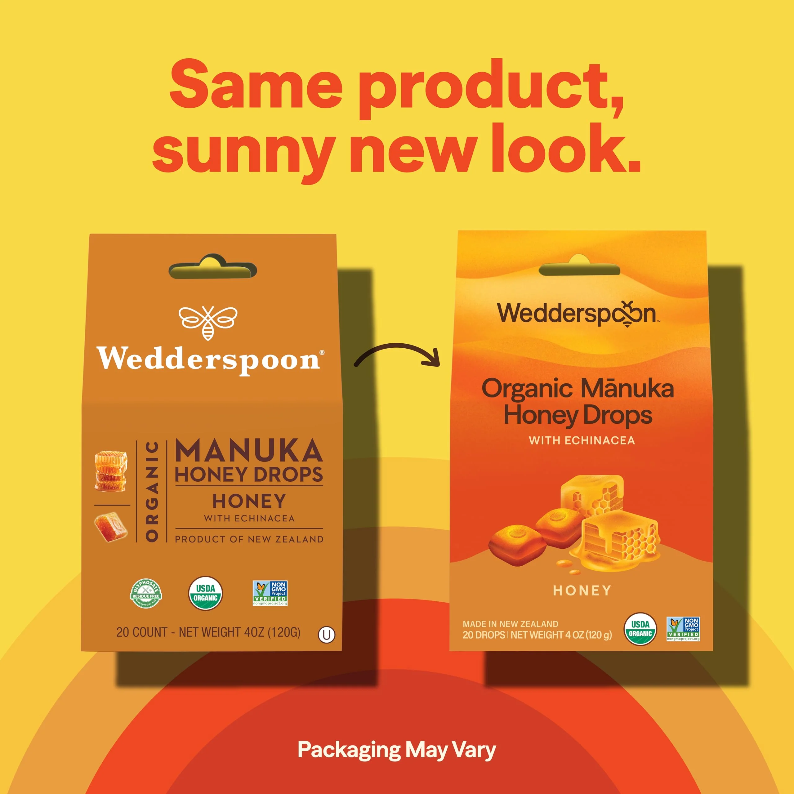 Wedderspoon Organic Manuka Honey Drops, Honey & Echinacea, 20 Count (Pack of 1) | Genuine New Zealand Honey | Perfect Remedy For Dry Throats - Image 4