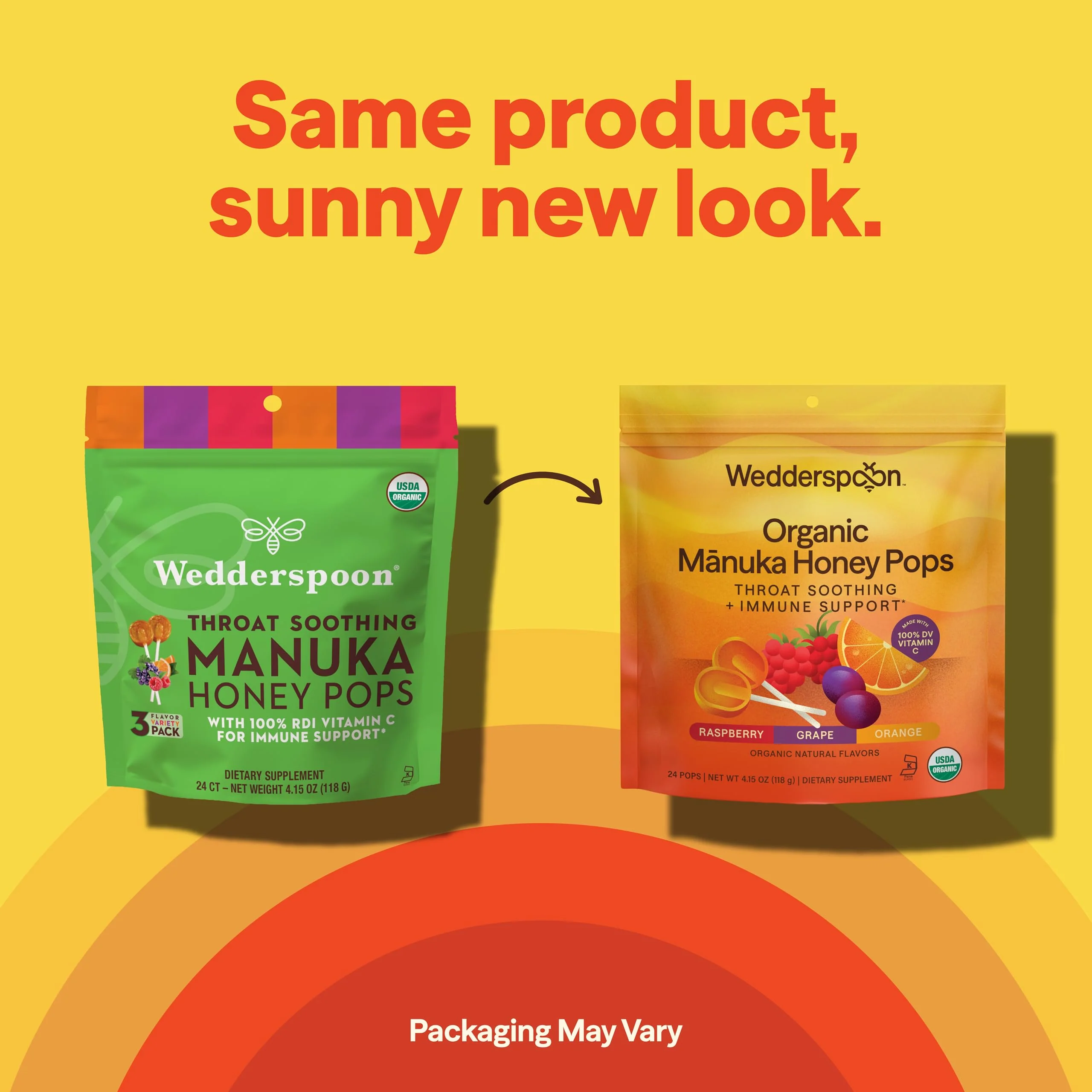 Wedderspoon Organic Manuka Honey Pops for Kids, Variety Pack 24 (Pack of 1) - Image 3