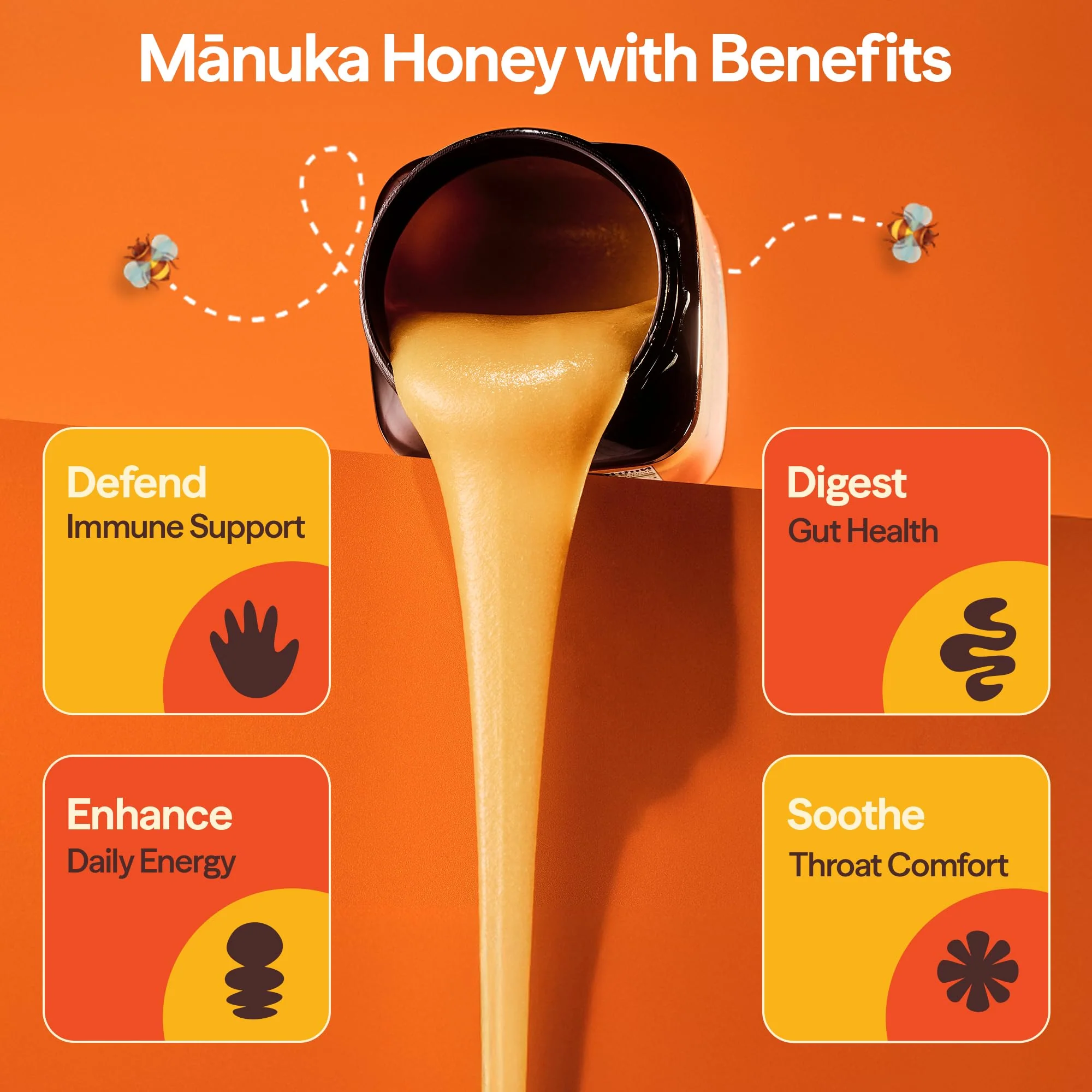 Wedderspoon Raw Manuka Honey, Unpasteurized, Genuine New Zealand Honey, Multi-Functional, Non-GMO Superfood, Convenient Squeeze Bottle, KFactor 16, 12 Ounce - Image 6
