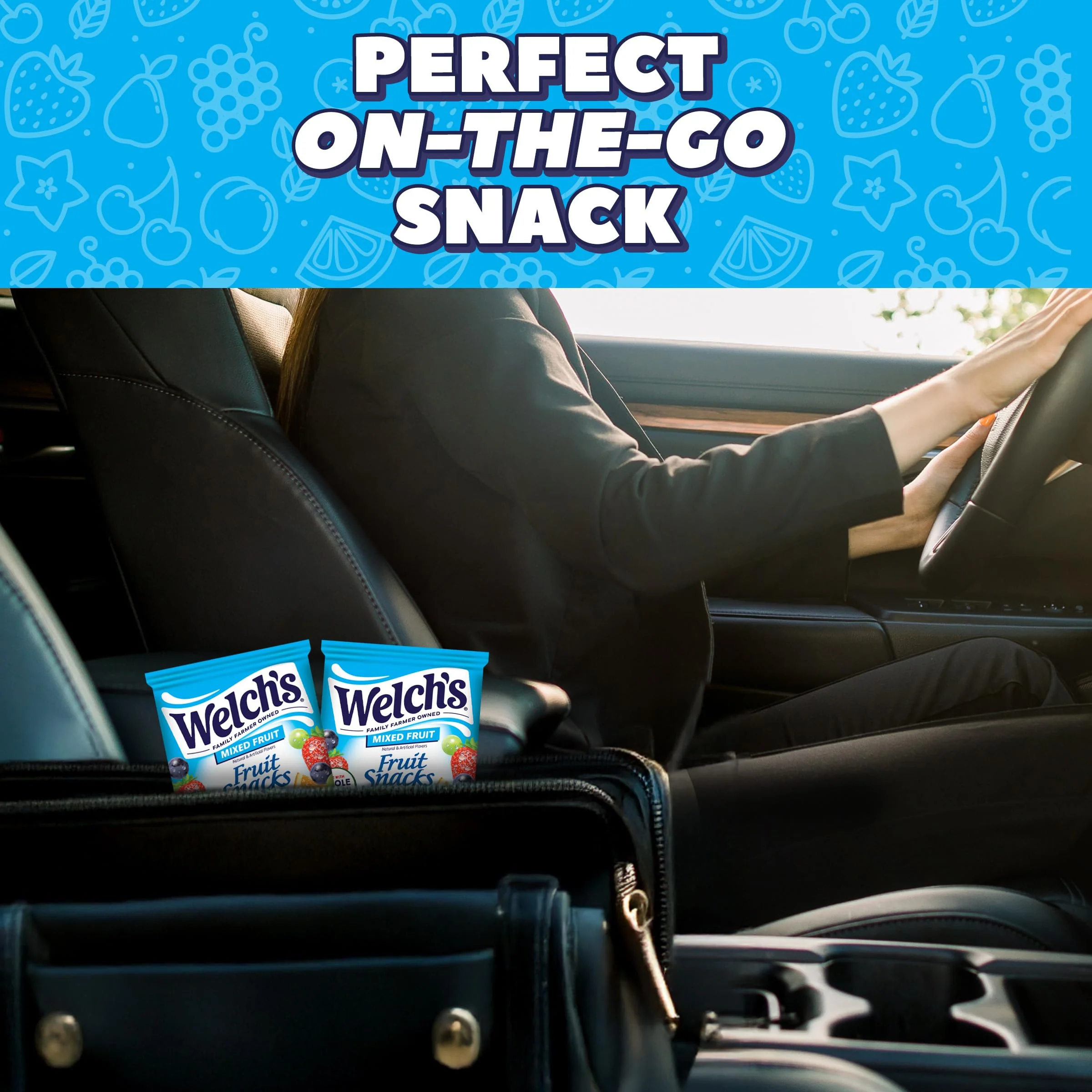 Welch's Fruit Snacks, Mixed Fruit, Bulk Pack, Individual Single Serve Bags, 0.8 oz (Pack of 40) - Image 6