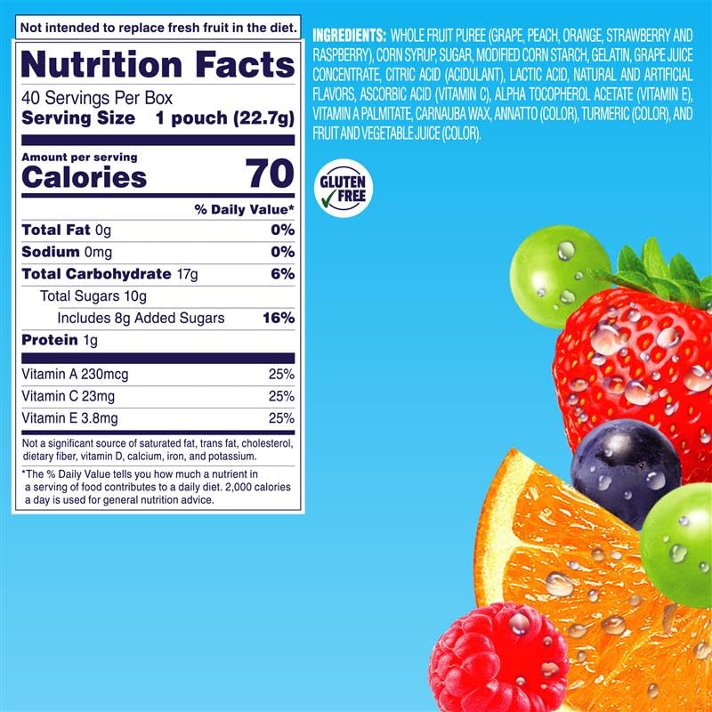 Welch's Fruit Snacks, Mixed Fruit, Bulk Pack, Individual Single Serve Bags, 0.8 oz (Pack of 40) - Image 9