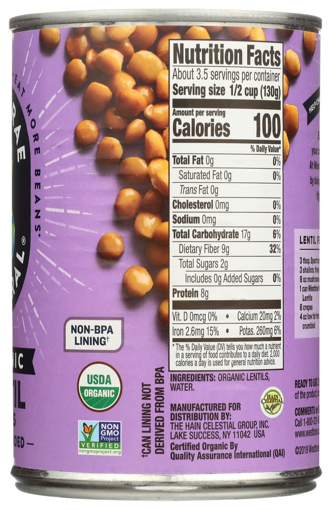 WESTBRAE NATURAL Organic Lentils, 15 OZ - Image 10