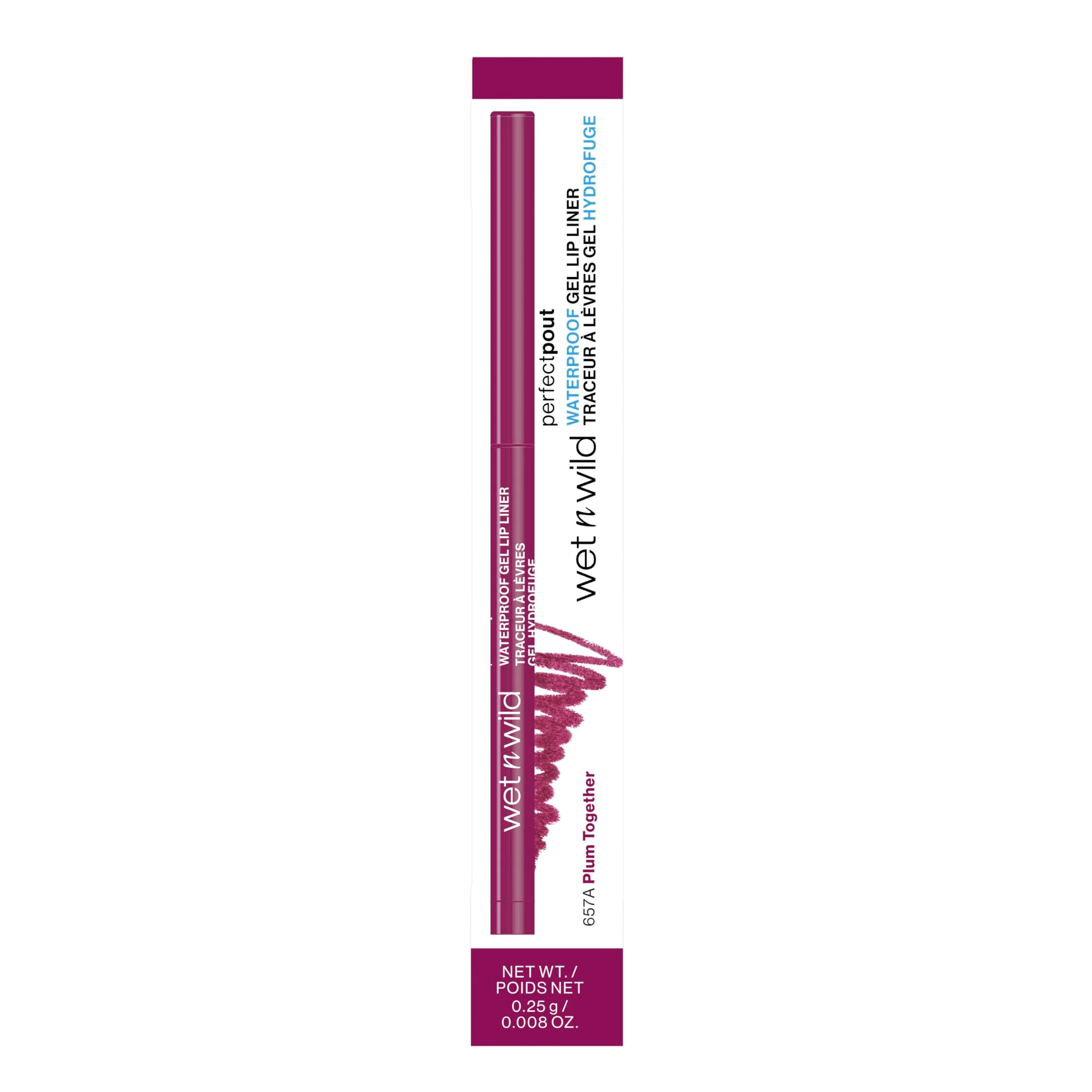 wet n wild Lip Liner Perfect Pout Matte Retractable Gel Lip Liner Pencil, Plum Together - Image 6