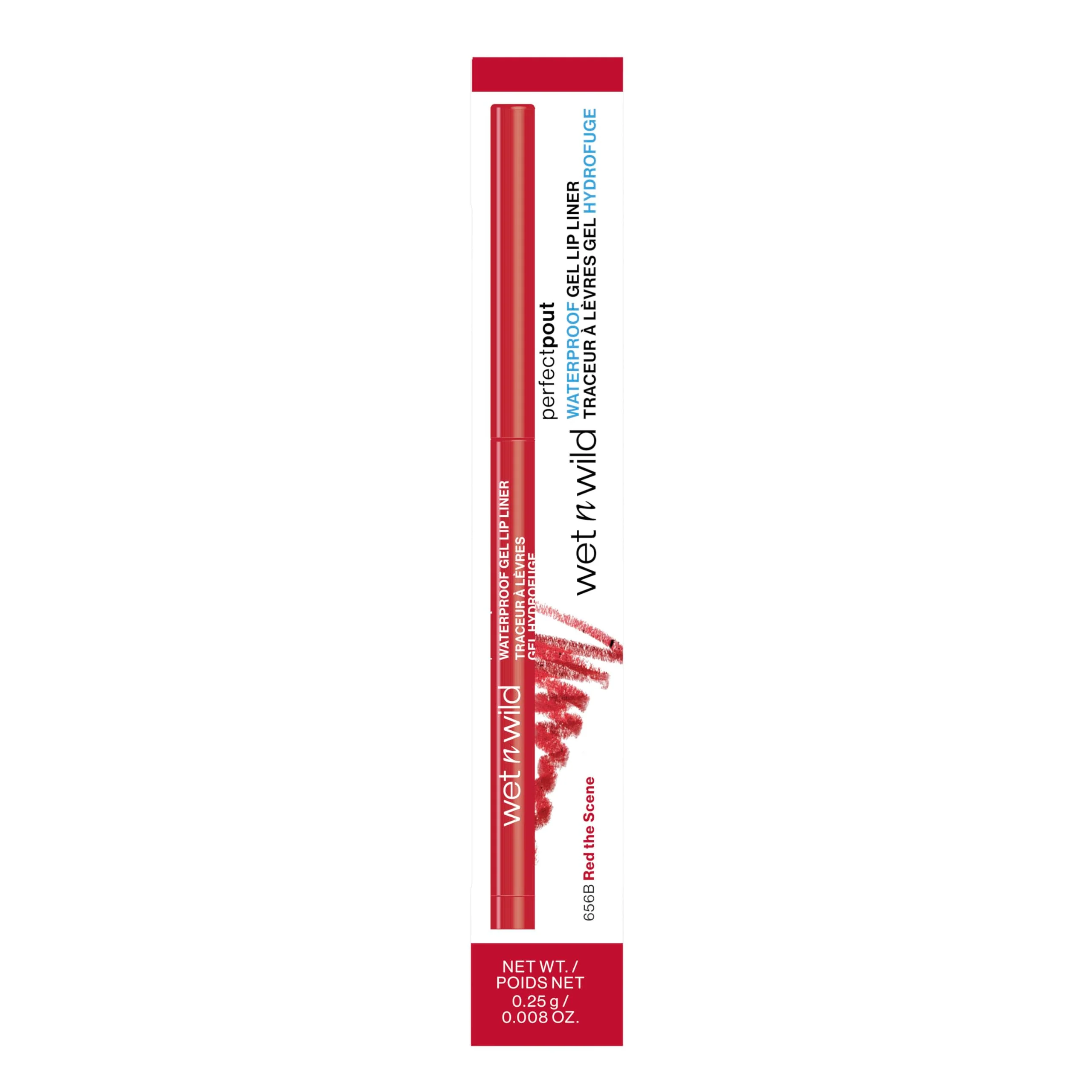 wet n wild Perfect Pout Matte Retractable Gel Lip Liner Pencil, Rich Creamy Long Lasting Color, Well-Defined and Flawless Application, Vegan & Cruelty-Free - Red The Scene - Image 6