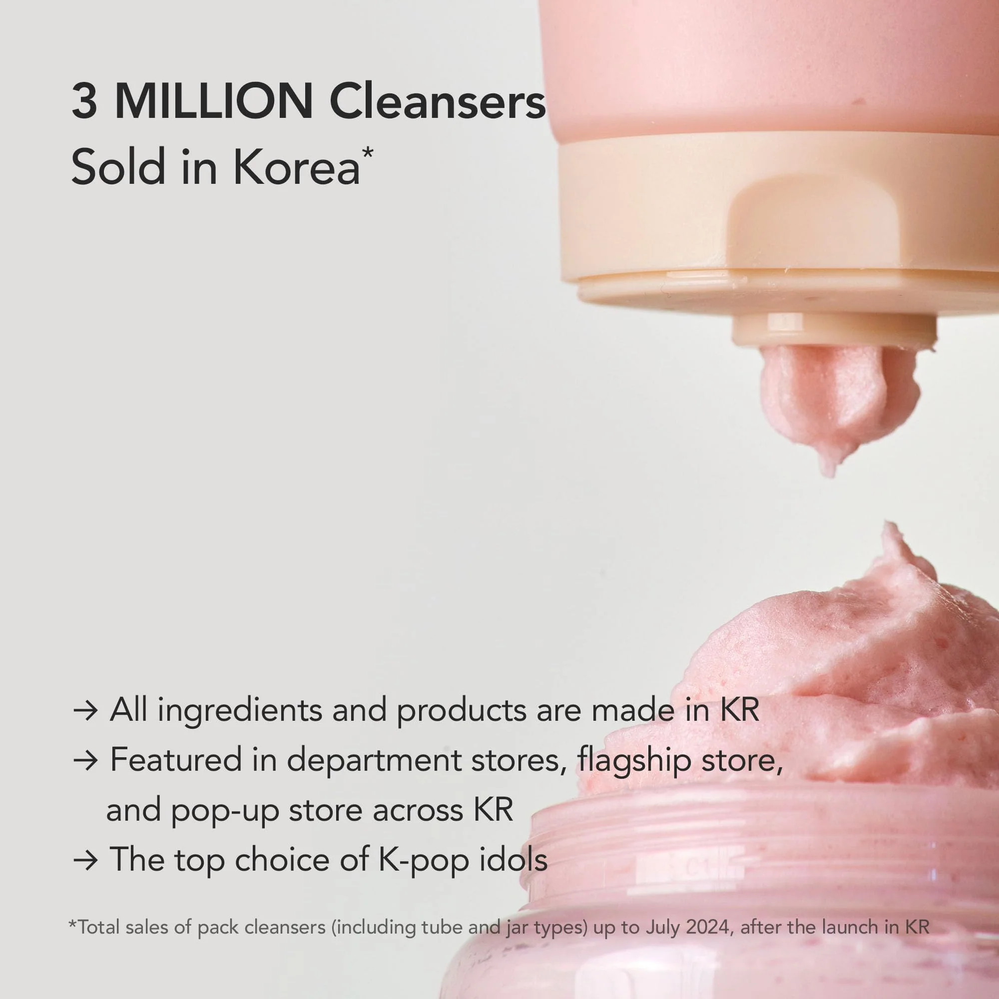 WHIPPED Cream Facial Cleanser Ddalva - Strawberry & Vanilla bean Face Wash - For Dry Dull Skin, Radiant Glow - Moisturizing Cleanser, Niacinamide, Hyaluronic Acid, Vegan Korean Skincare, 2.8 oz - Image 5
