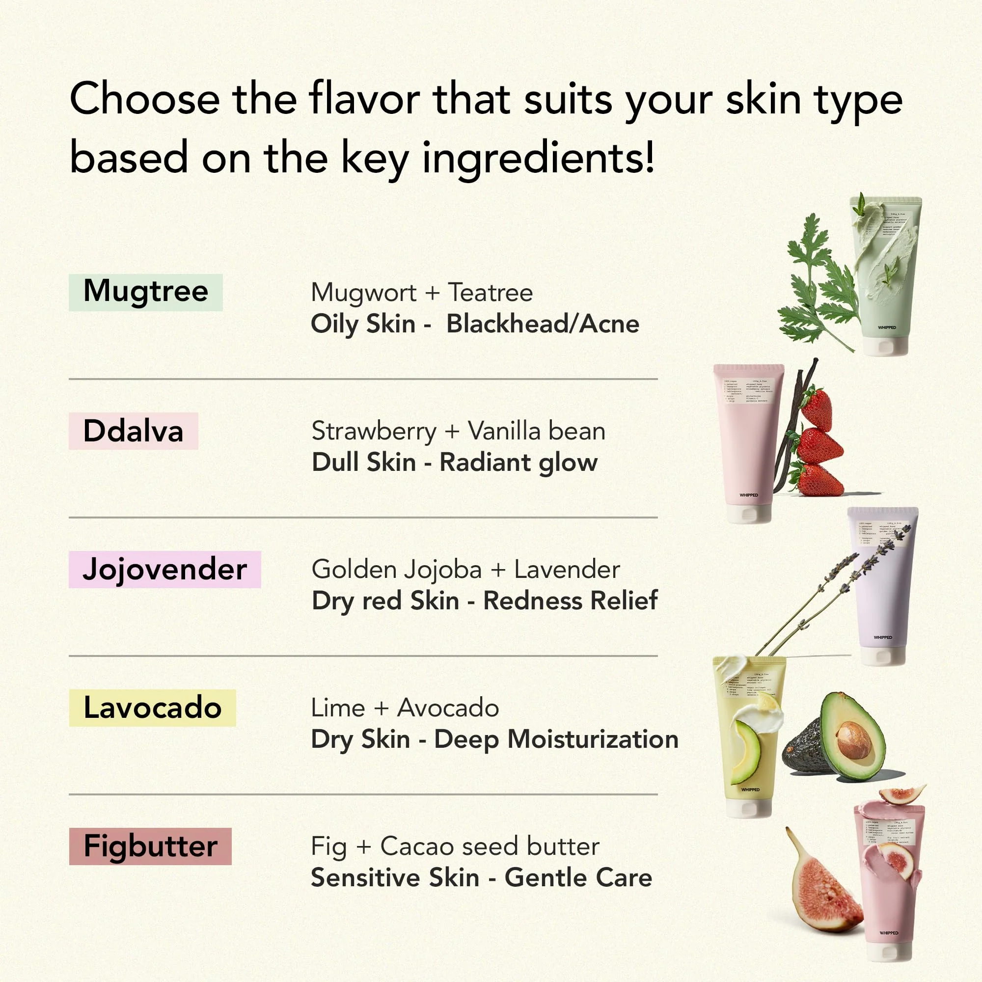 Whipped Korean Skincare Face Wash, Hydrating Vegan Facial Cleanser for Dry Skin with Niacinamide, Hyaluronic Acid, Ceramide, Strawberry & Vanilla, Cleanser for Sensitive Skin - Image 3