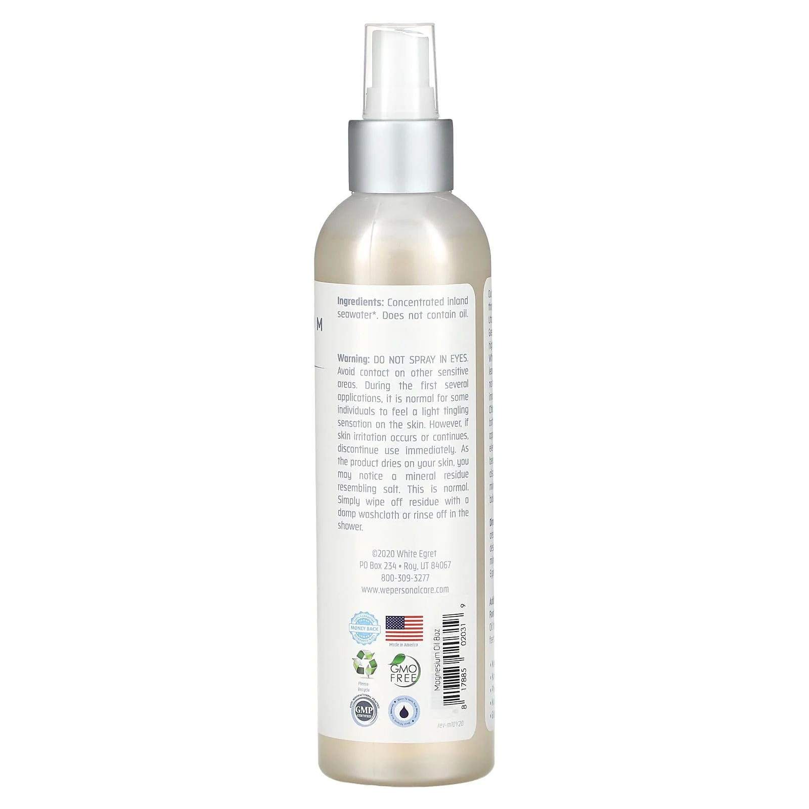 White Egret Pure Magnesium Oil, 8-Ounce - Image 2
