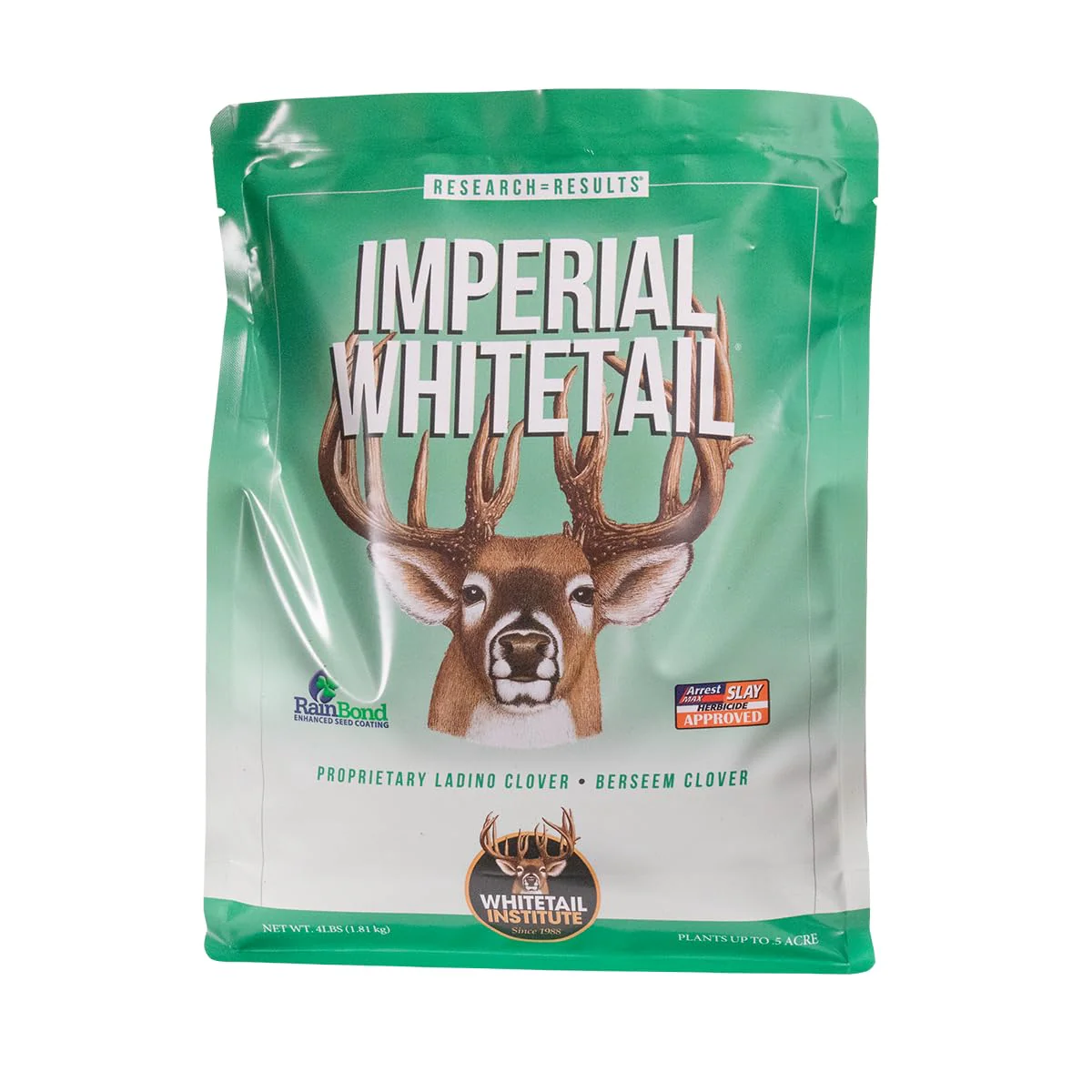 Whitetail Institute Imperial Clover Food Plot Seed (Spring and Fall Planting), 4-Pound (1/2 Acre)