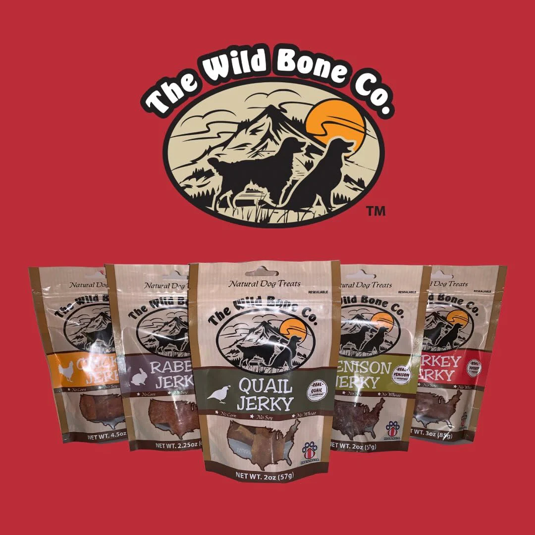 Wild Bone Company Rabbit Jerky Natural Dog Treats, 2.25 Ounces, Made in The USA - Image 2