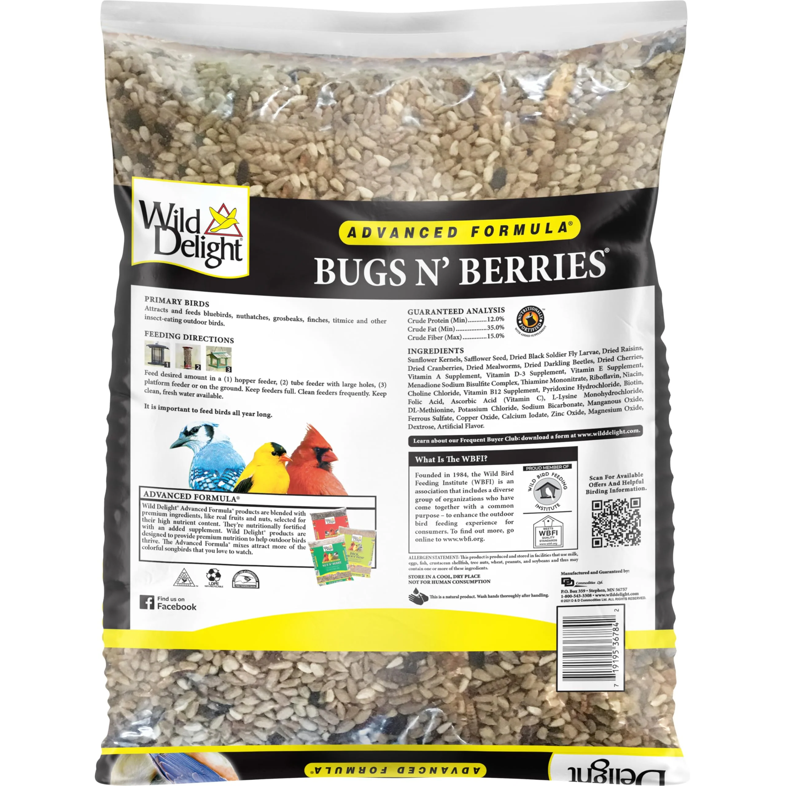 Wild Delight Advanced Formula Bugs N Berries Wild Bird Food 4.5 lbs - Image 8
