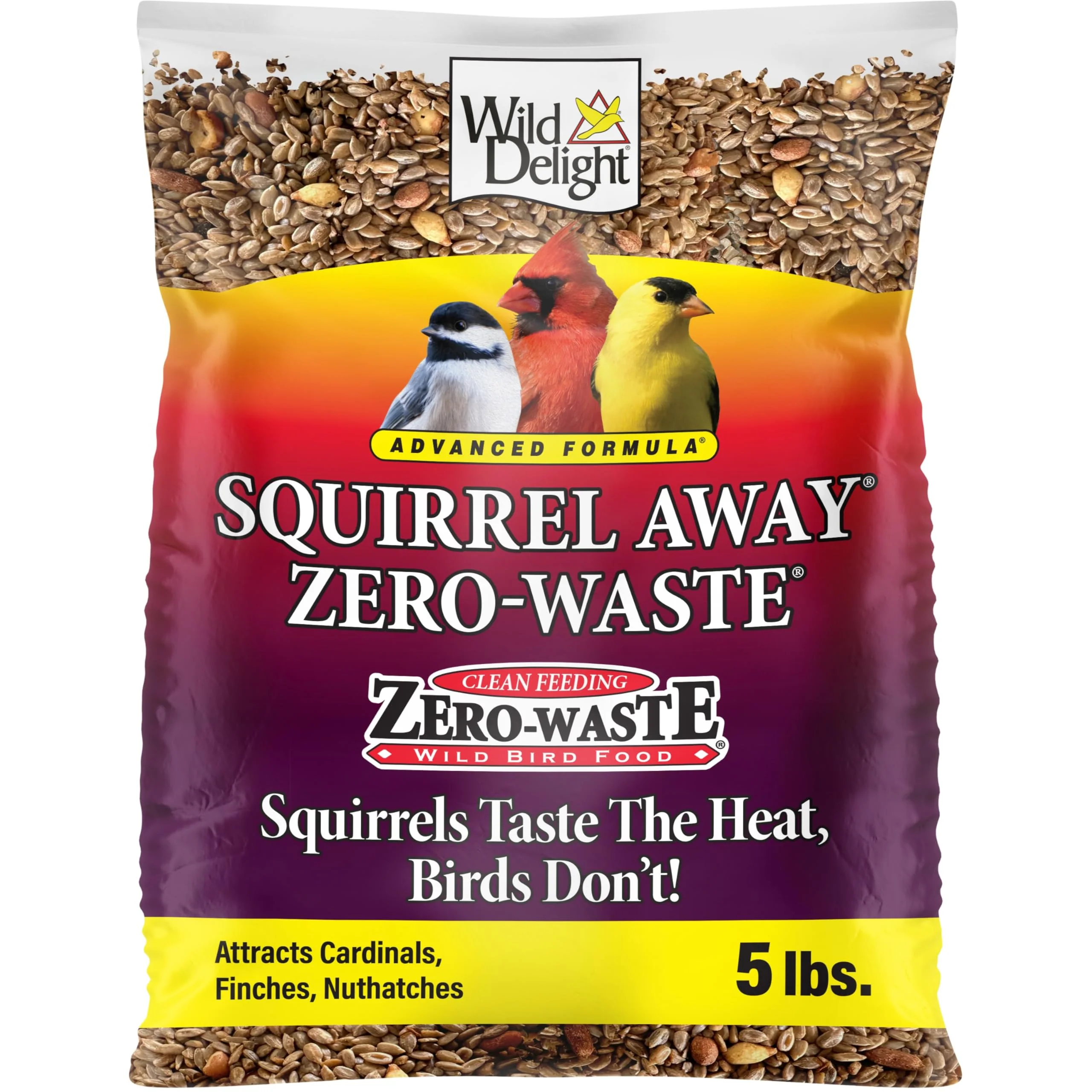 Wild Delight Advanced Formula Squirrel Away Zero Waste Wild Bird Food 5lbs - Image 2
