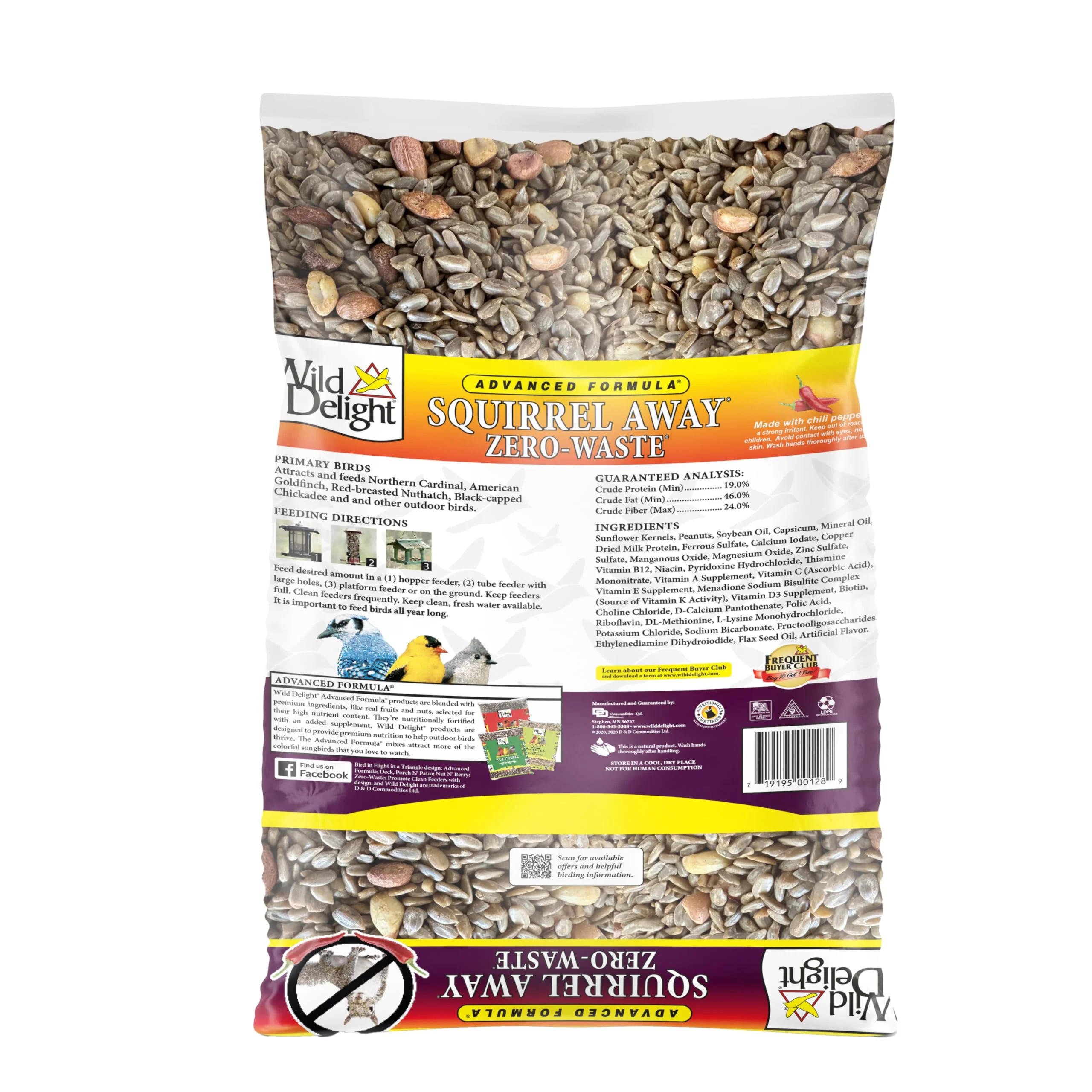 Wild Delight Advanced Formula Squirrel Away Zero Waste Wild Bird Food 5lbs - Image 8