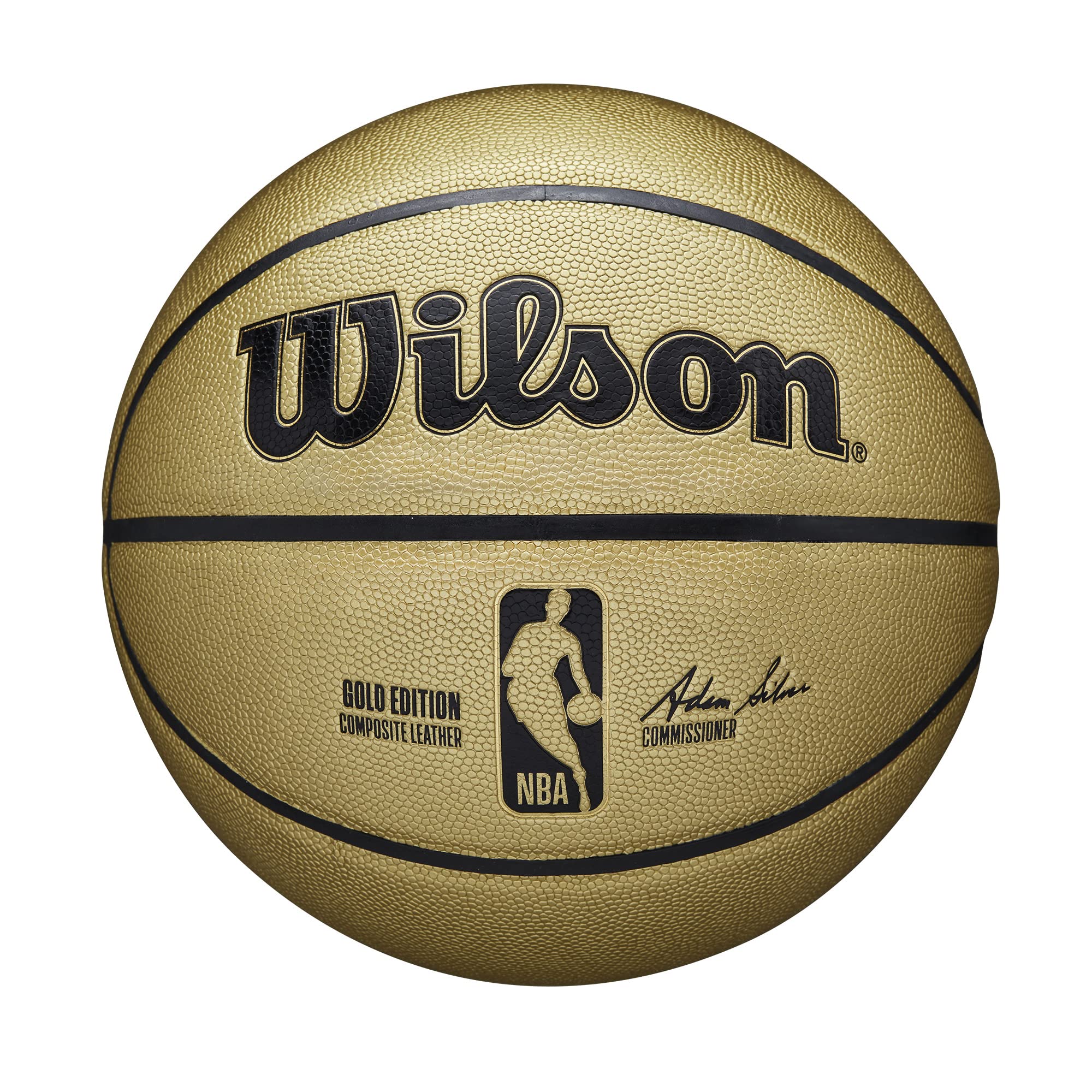 WILSON NBA Gold Edition Basketball - Gold/Black, Size 7-29.5"