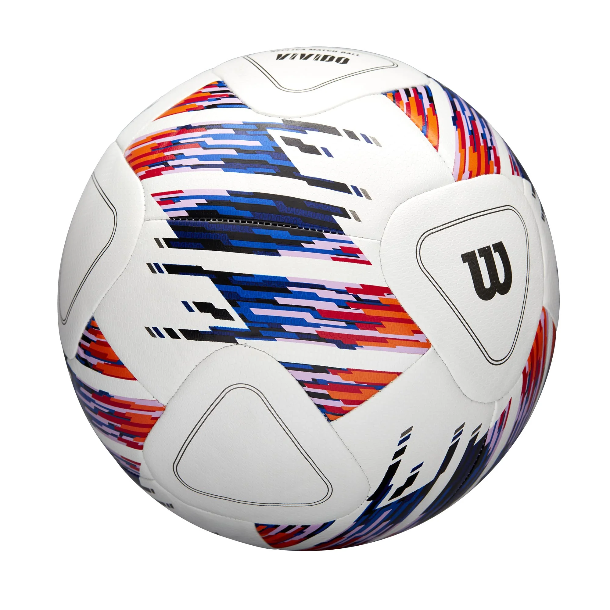 WILSON NCAA Vivido Replica Soccer Ball - Size 4, White/Orange/Purple - Image 3