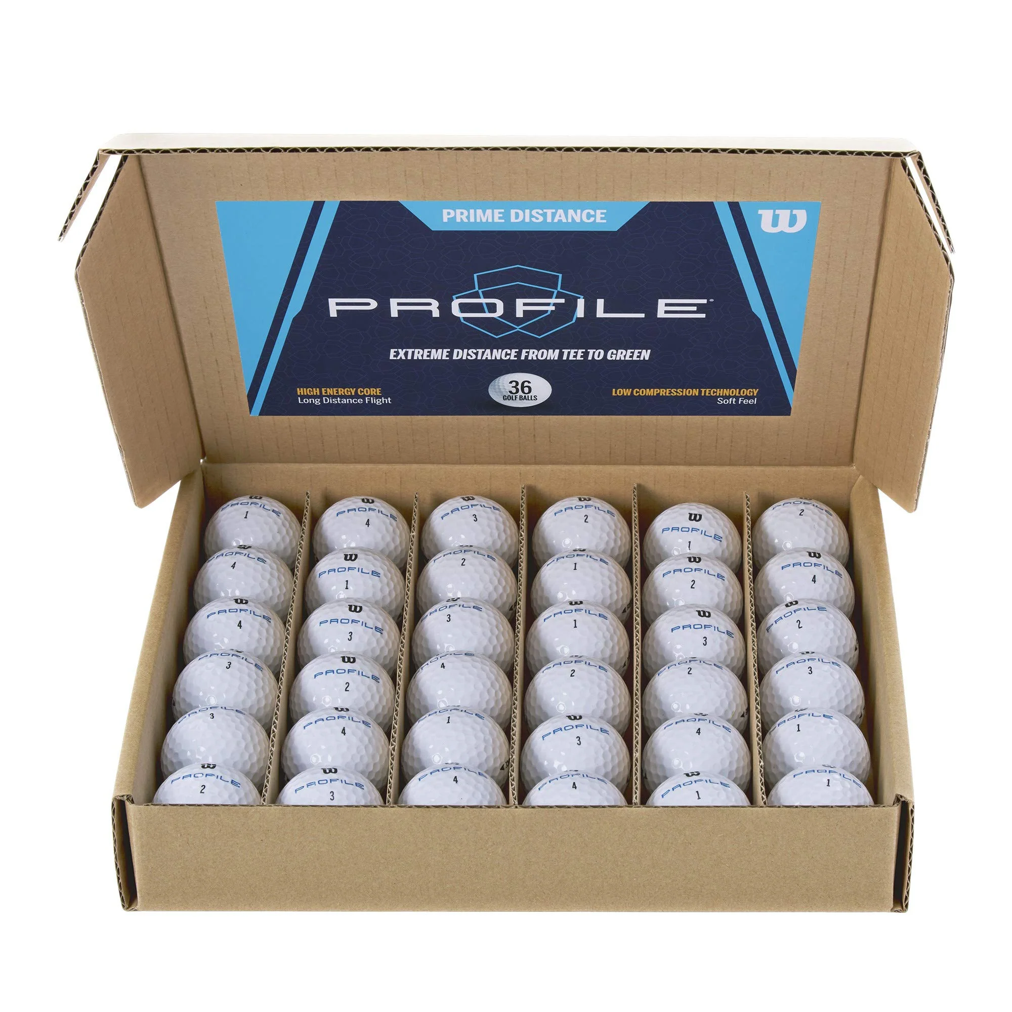 WILSON Profile Distance Golf Ball 36 Pack - Image 2