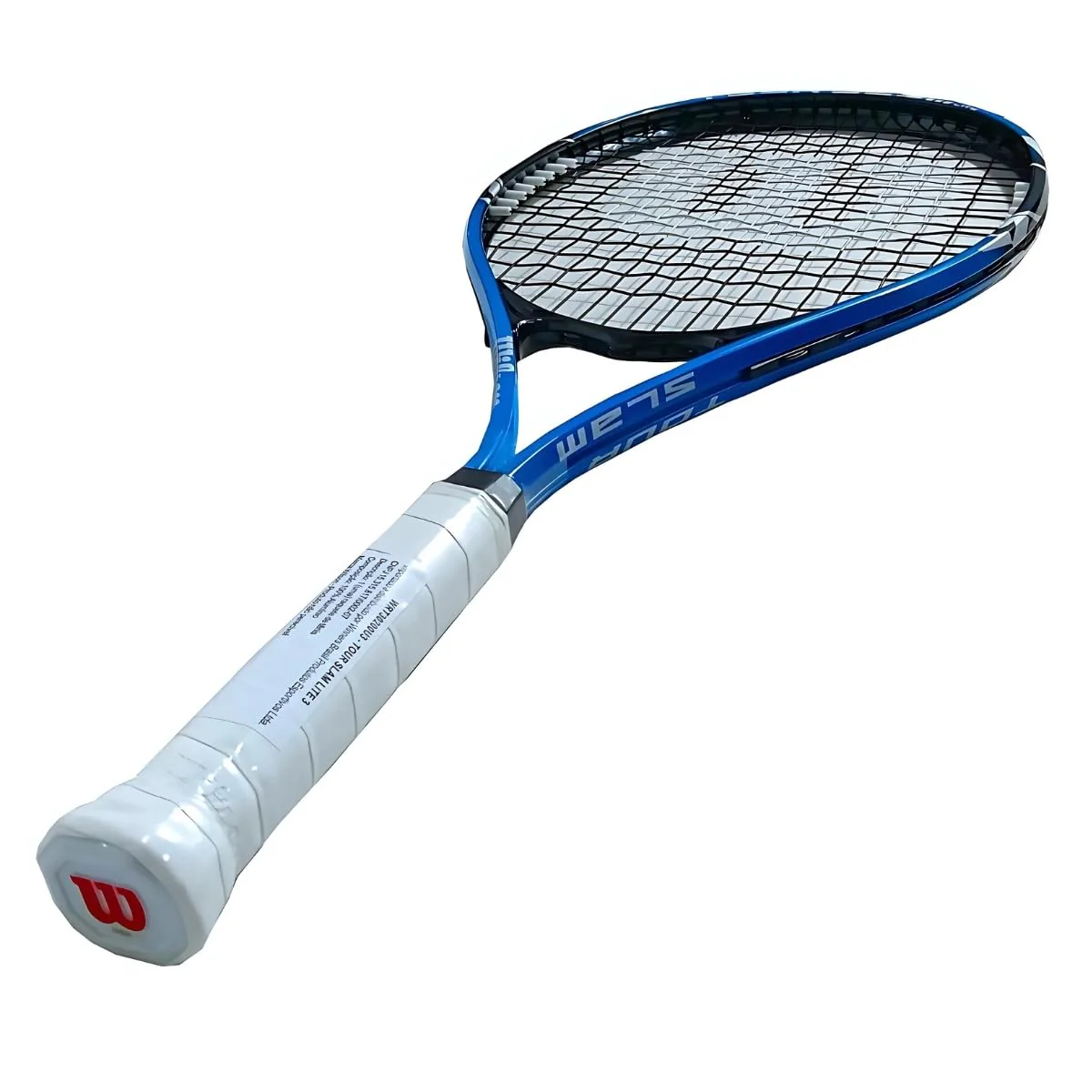 Wilson Tour Slam Lite Adult Recreational Tennis Racket - Grip Size 3 - 4 3/8", Blue/Black - Image 5