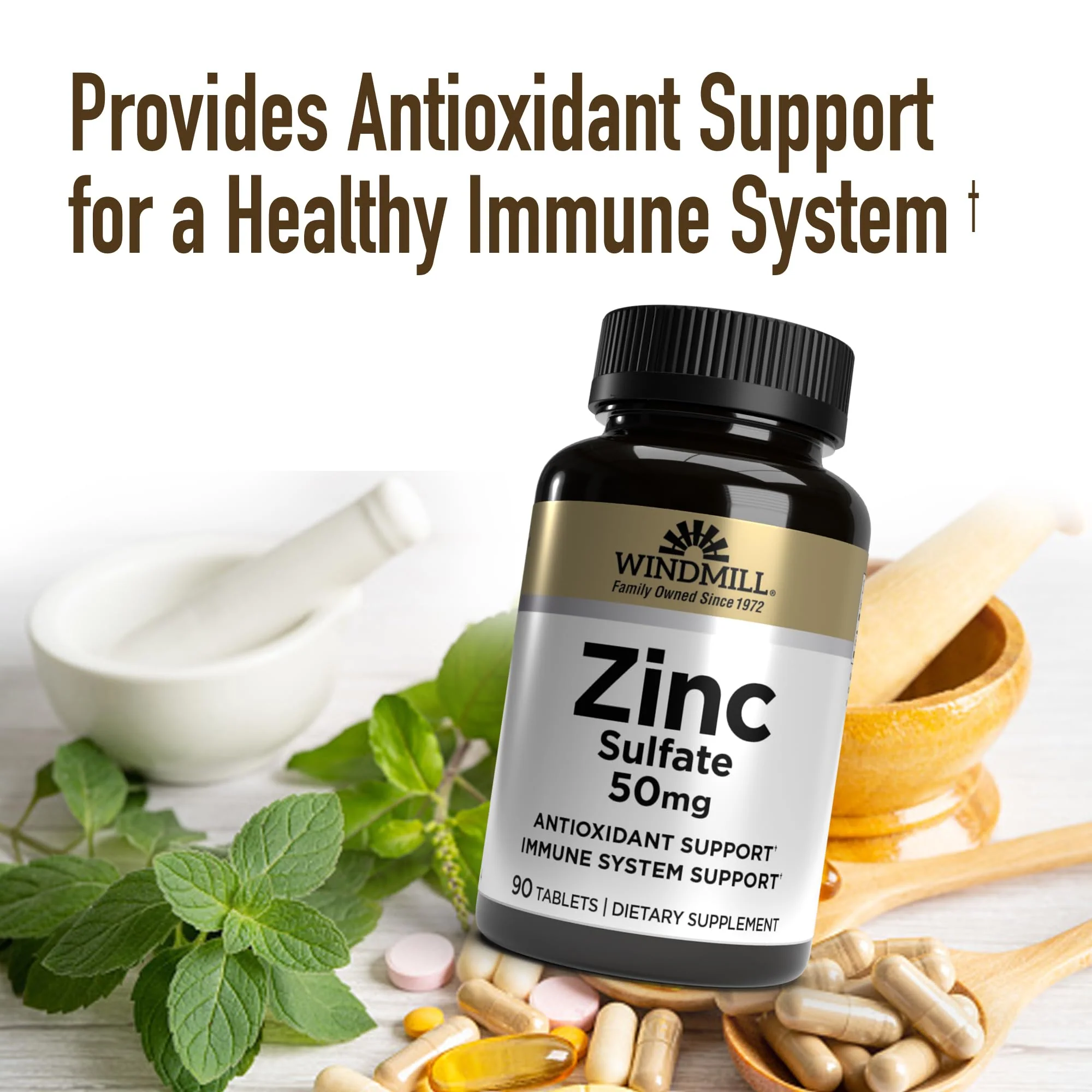 Windmill Zinc Sulfate Tablets, 90 Count - Image 3